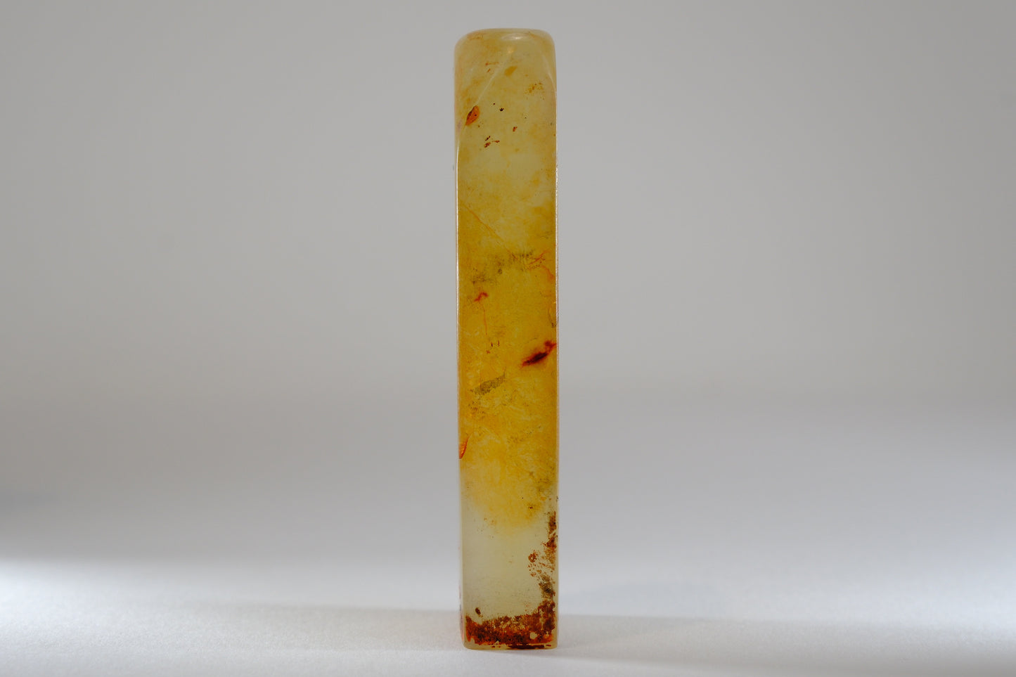 Antique Hand Carved Agate Inkan Stamp 3.25"
