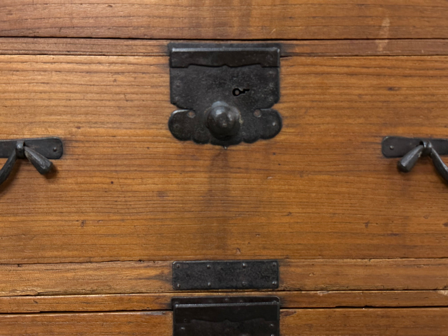 Antique Japanese Clothing Tansu Meiji Era c1880’s Kiri Wood 40.5"H