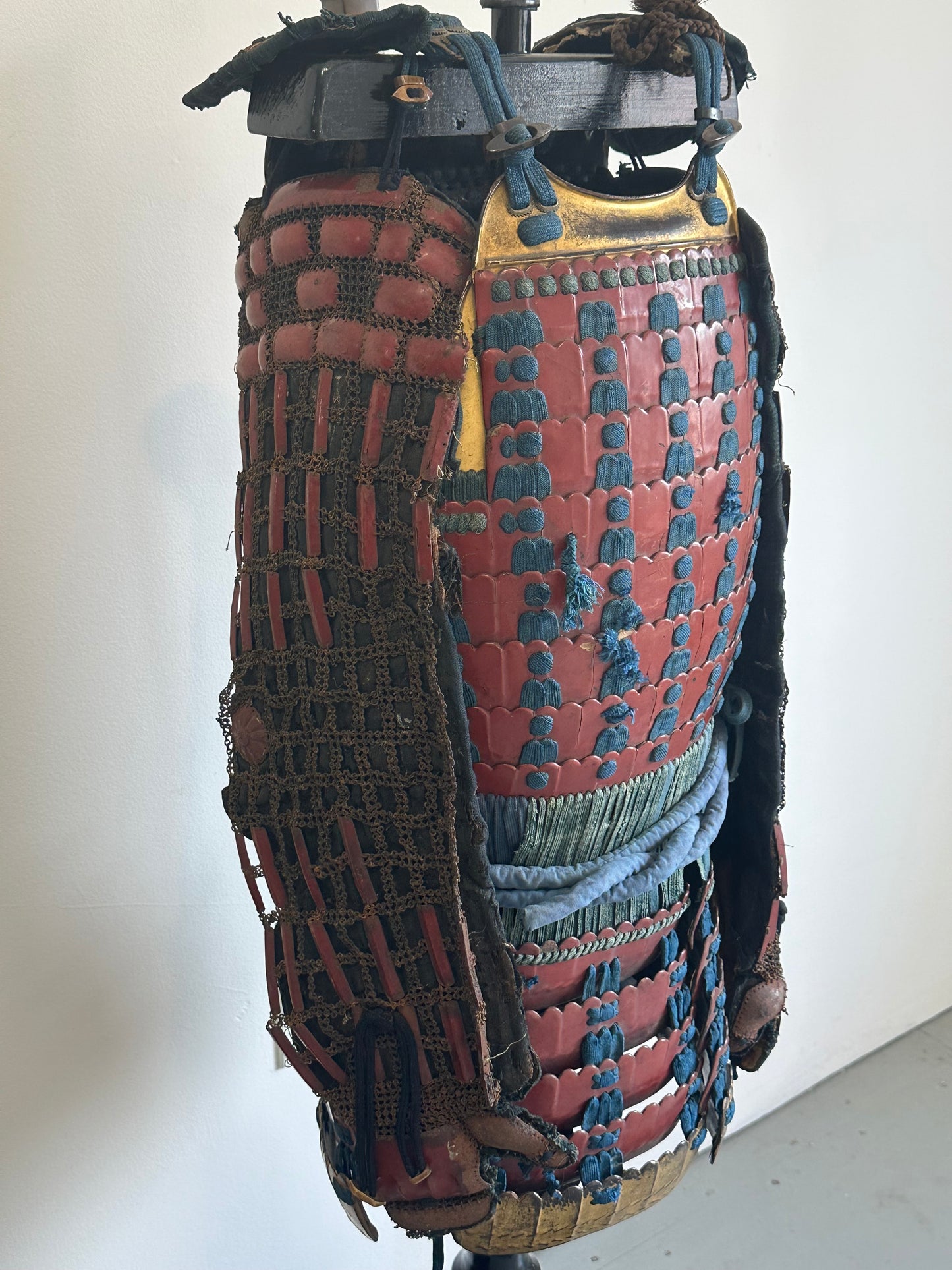 Antique Japanese Edo Era c1700’s Samurai Armor Chain Mail Lacquer