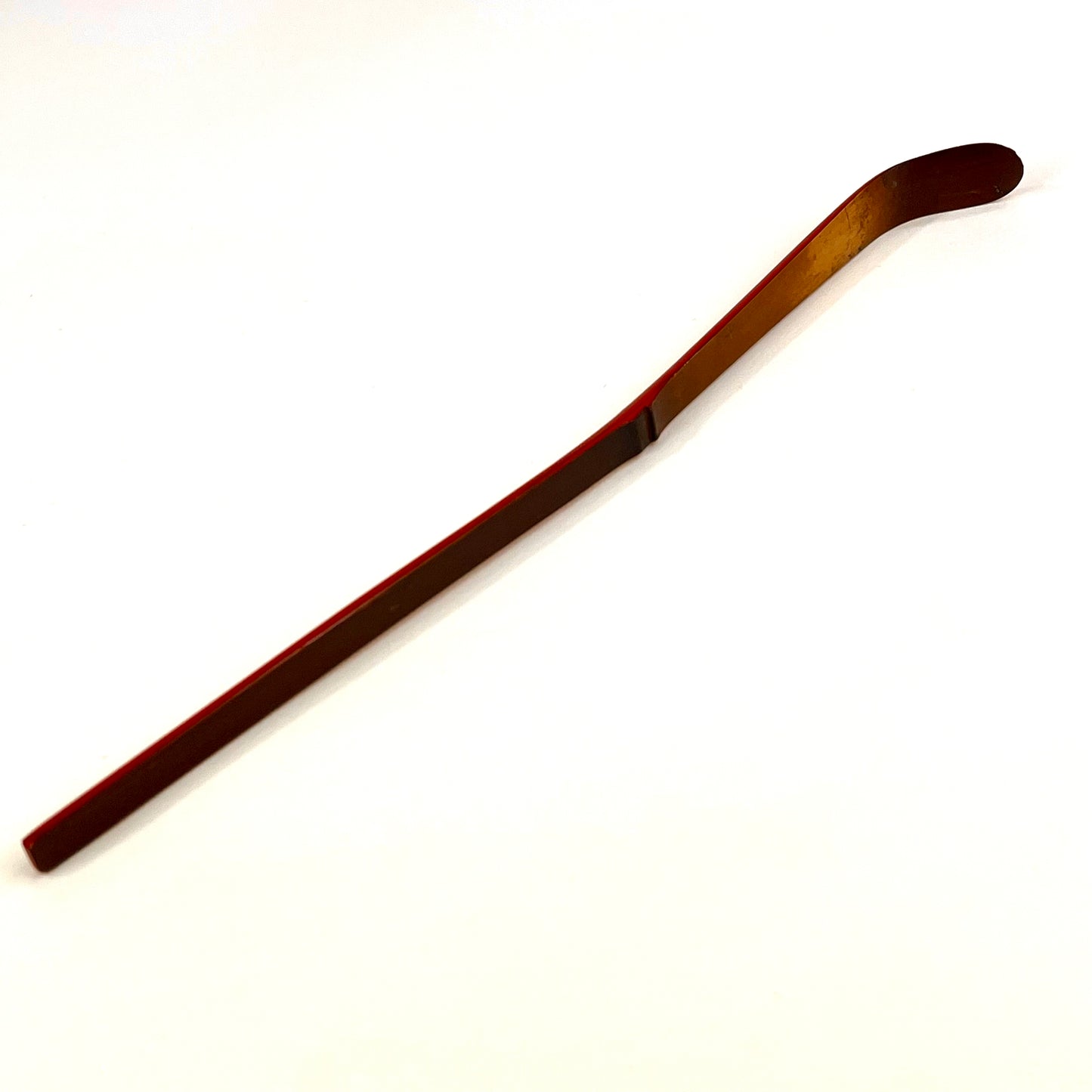 Chashaku Tea Scoop for Tea Ceremony Red Laquered Back w/ Box