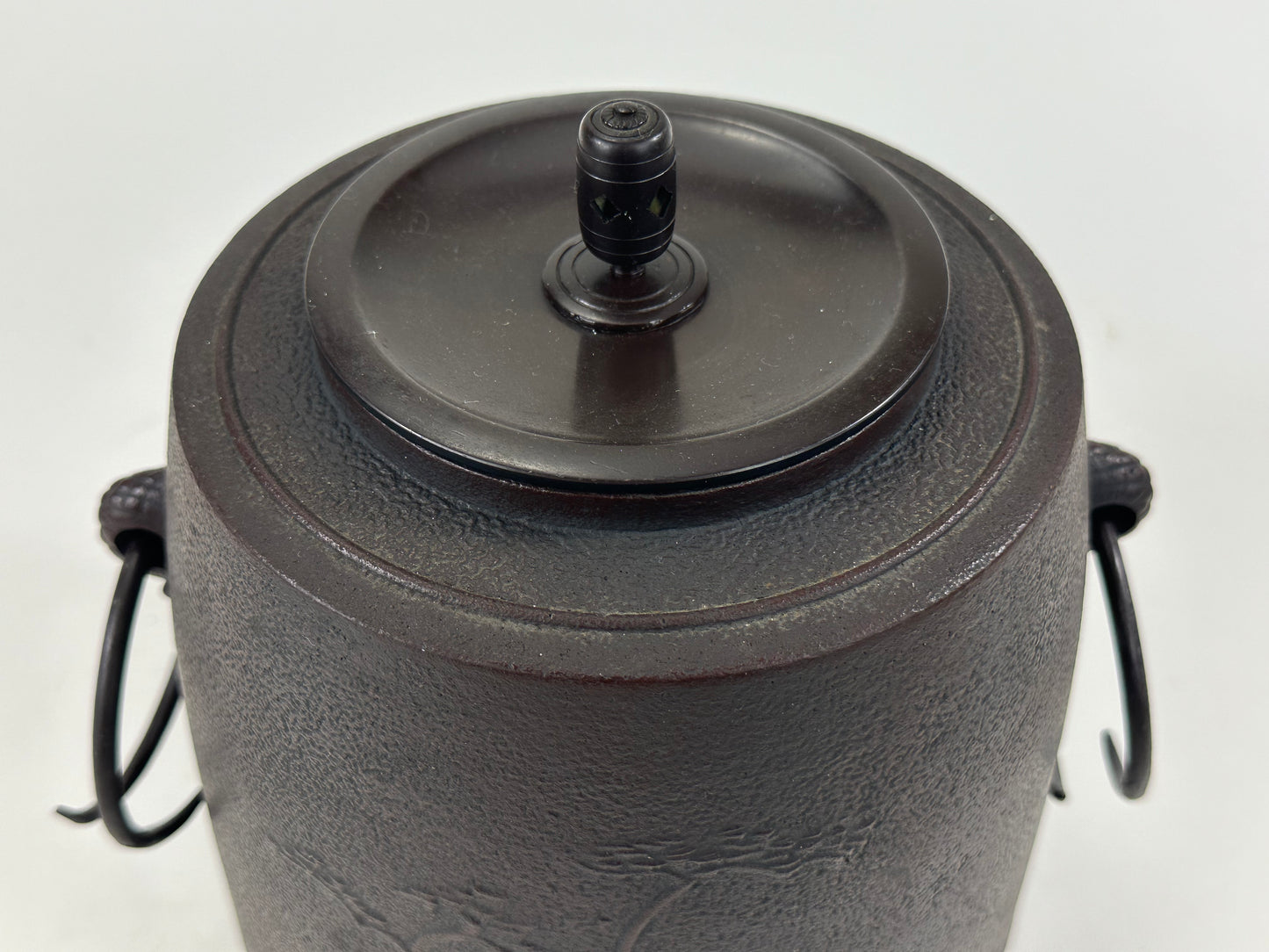 Vintage Japanese Cast Iron Tea Ceremony Kama Kettle 9”