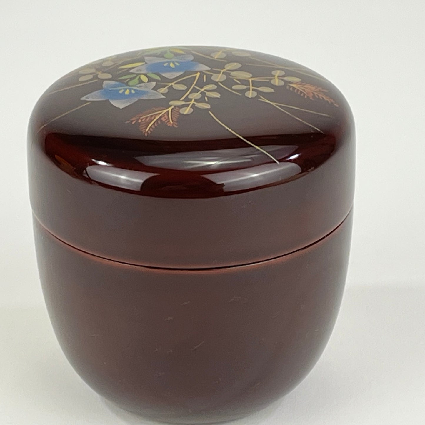 Vintage Japanese Baigetsu Natsume Tea Ceremony Caddy Signed 岡本 2.5”