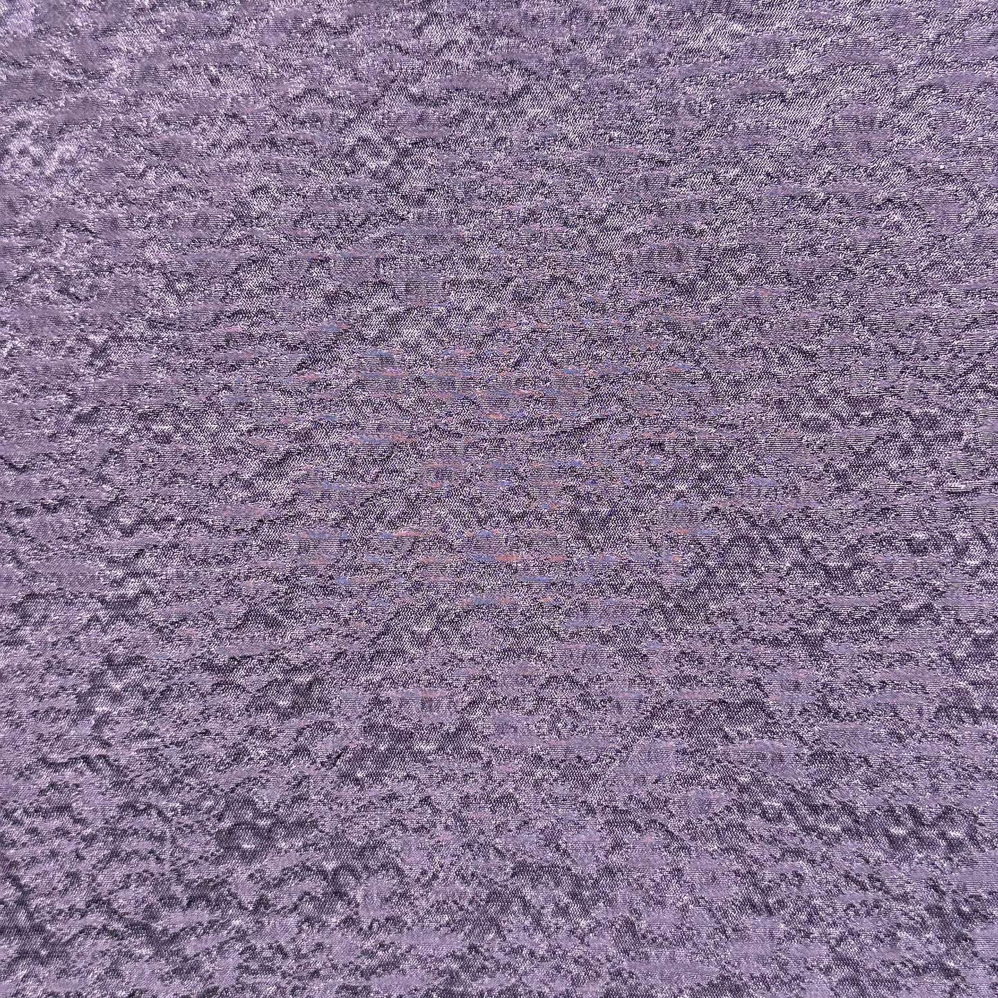 Japanese Zugawati Silk Houmongi Kimono Purple Shibori Rabbit Motif