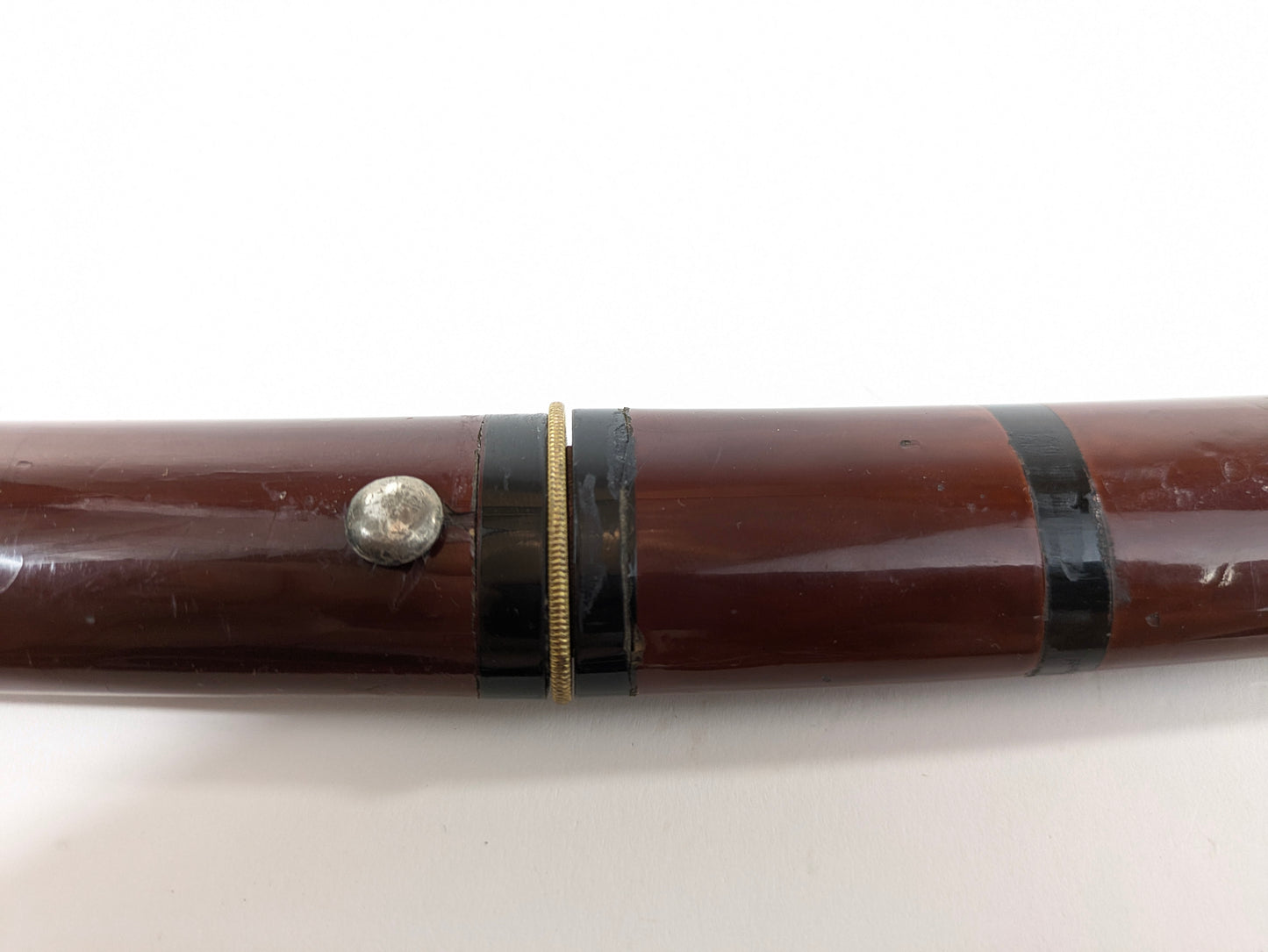 Japanese Edo Period Signed “Kagemitsu” Tanto Samurai Sword in Red Sheath LS#101