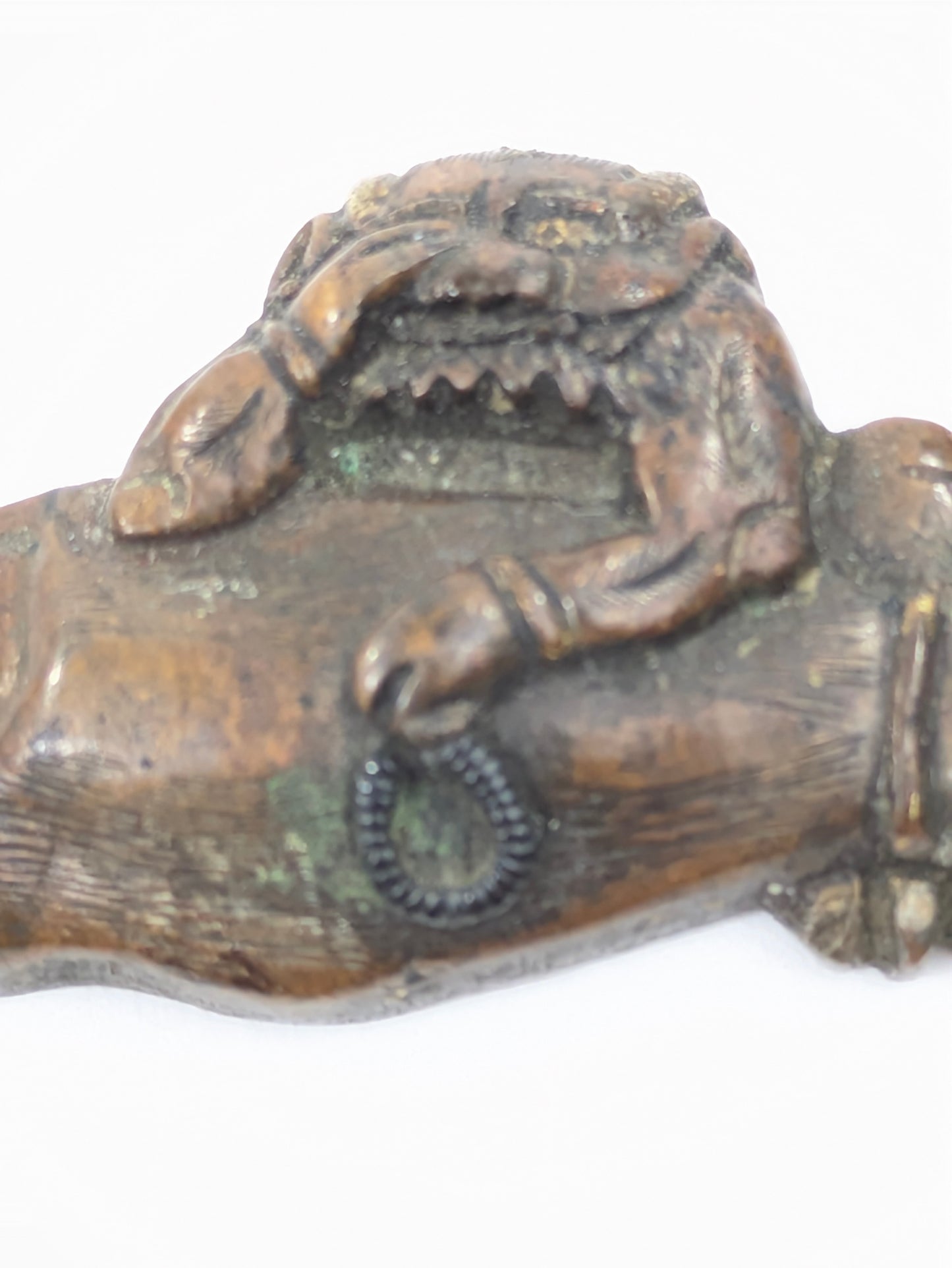 Menuki – Severed Arm with Small Oni and Prayer Beads #191