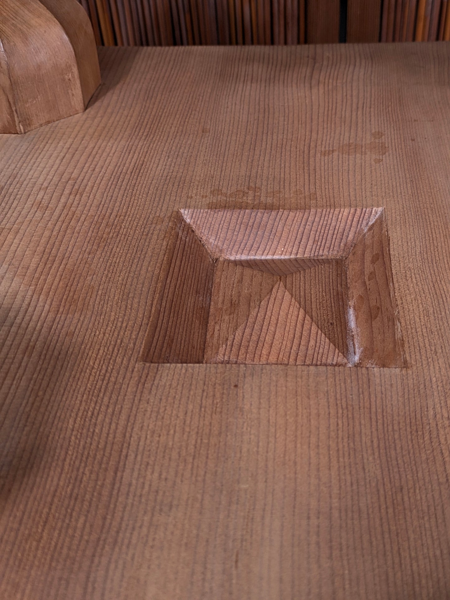 Vintage Japanese Goban 6.25"( 17cm) Thick Go Game Board Floor Board E5