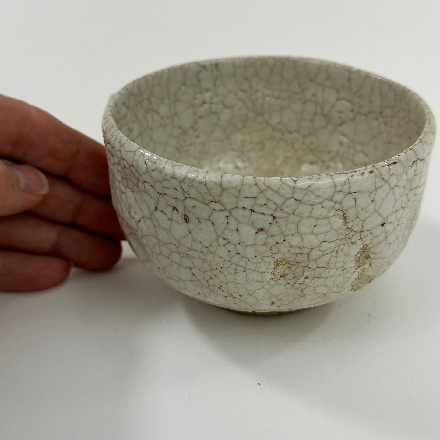 Vintage Japanese Hand Thrown Signed Ceramic Tea Bowl Chawan