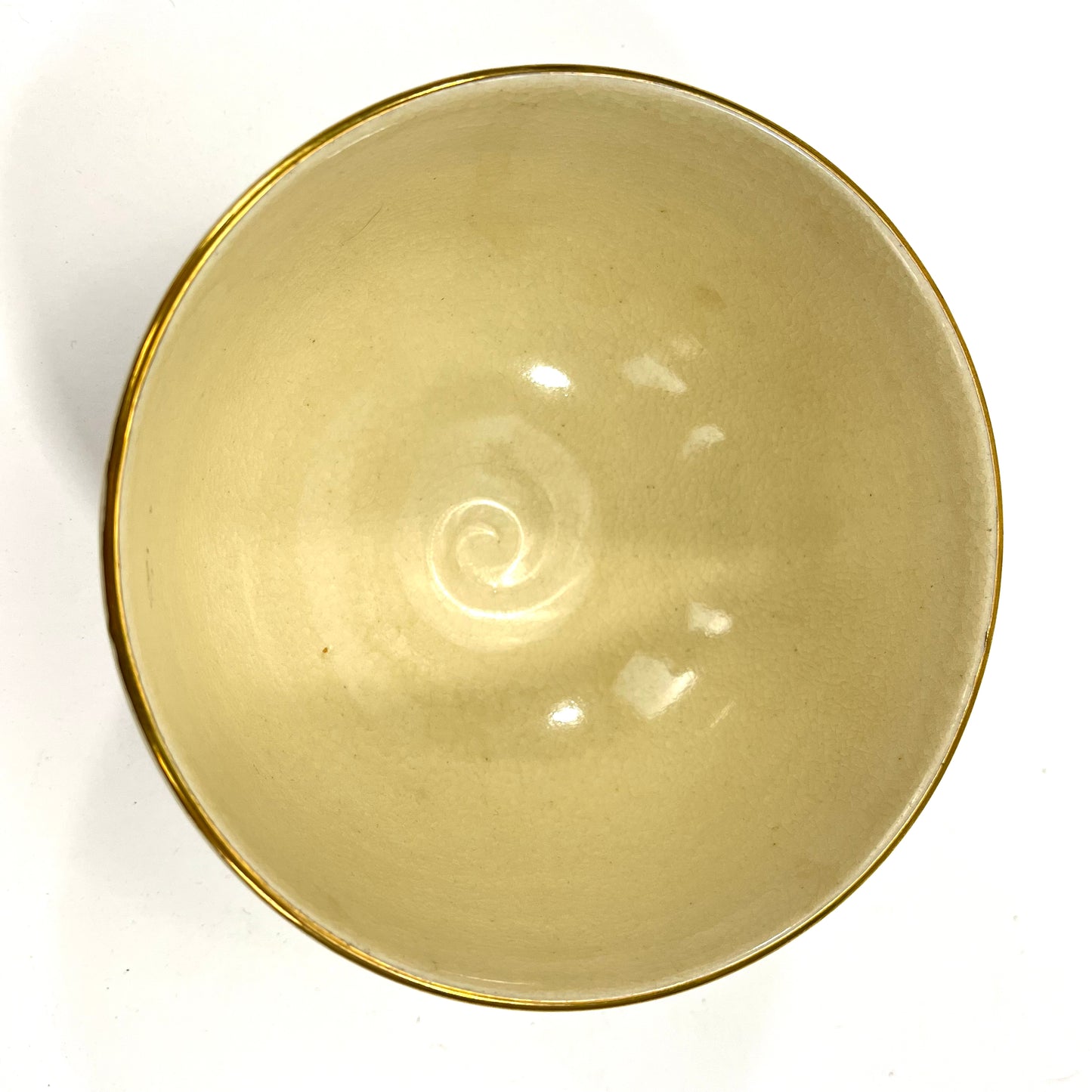 Signed Tea Ceremony Chawan Tea Bowl w/ Flowers & Seascape 5”