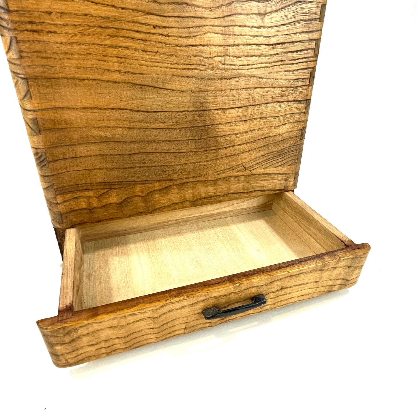 Vintage Japanese Shamisen Stand Box (Early 1900'S) Kiri Wood W/ One Drawer