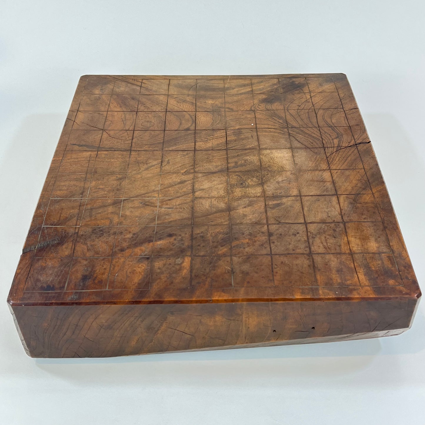 Vintage Japanese block Shogiban Chess Board Mid 20th Century