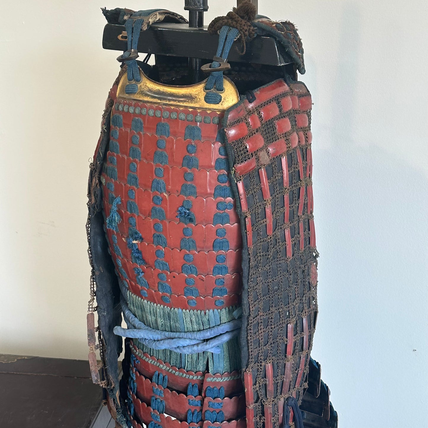 Antique Japanese Edo Era c1700’s Samurai Armor Chain Mail Lacquer
