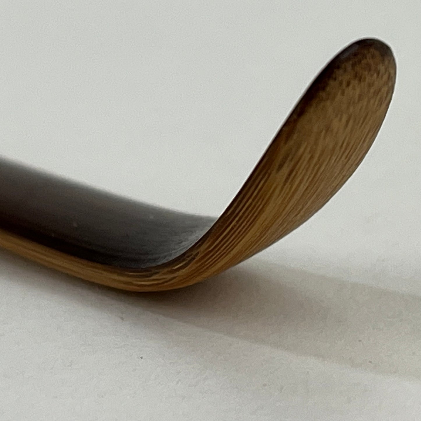Chashaku Tea Scoop for Tea Ceremony Two Toned w/ Tube & Box by Yuyu Channei 7"