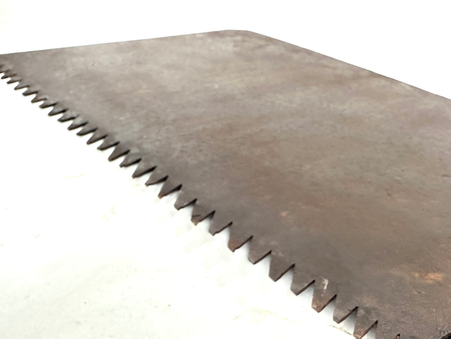 Antique Japanese c1800’s Whaleback Saw Forged Iron Maebiki Nokogiri 32”L