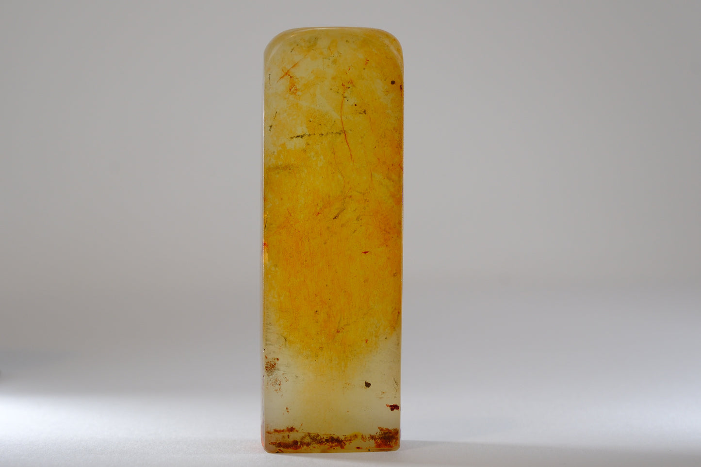 Antique Hand Carved Agate Inkan Stamp 3.25"