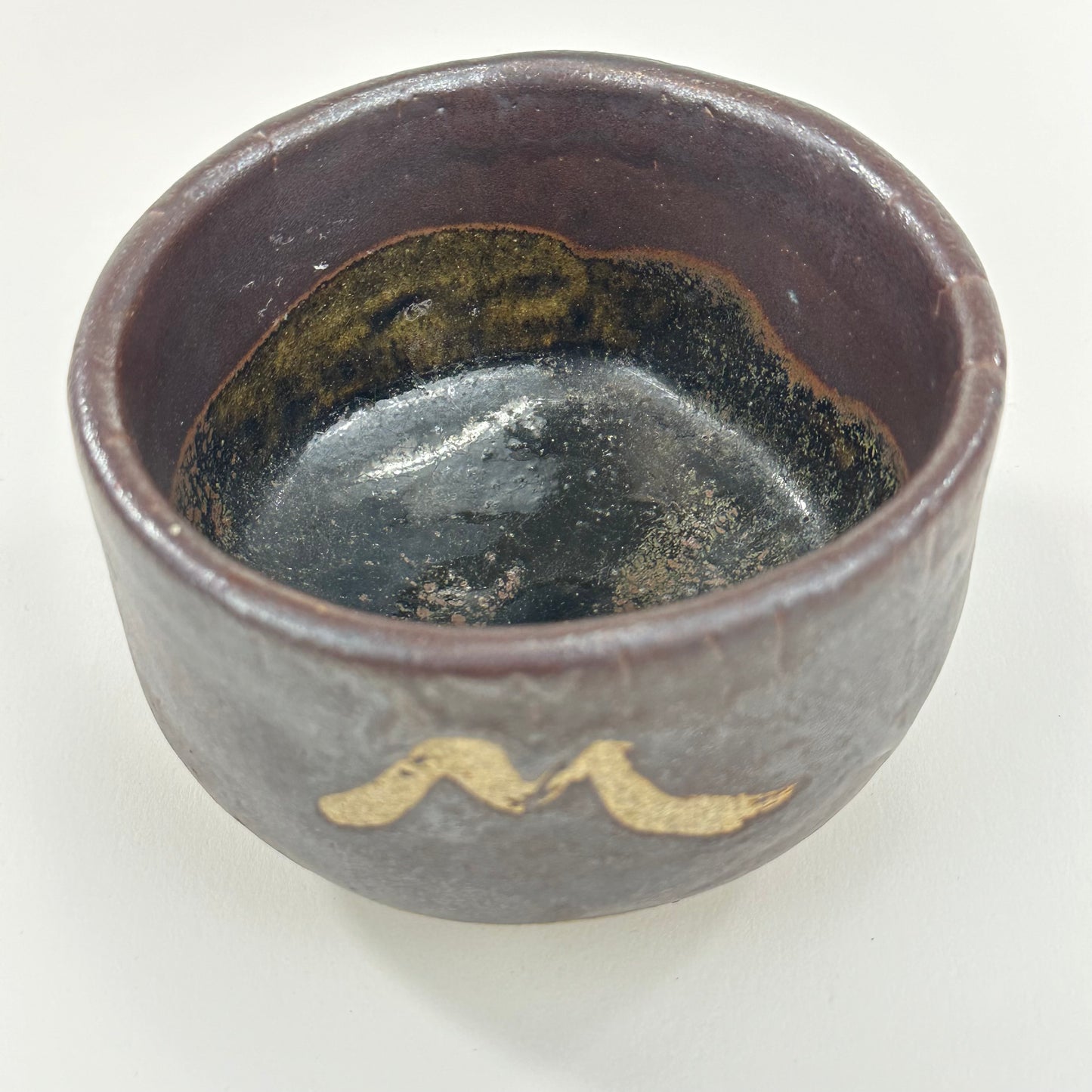 Vintage Japanese Hand Thrown Signed Ceramic Tea Bowl Chawan