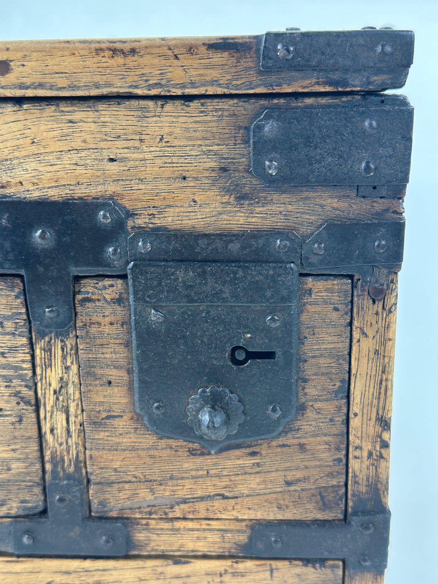 Antique Japanese c.1880’s Kiri Wood Suzuribako Calligraphy Tansu Chest 12"
