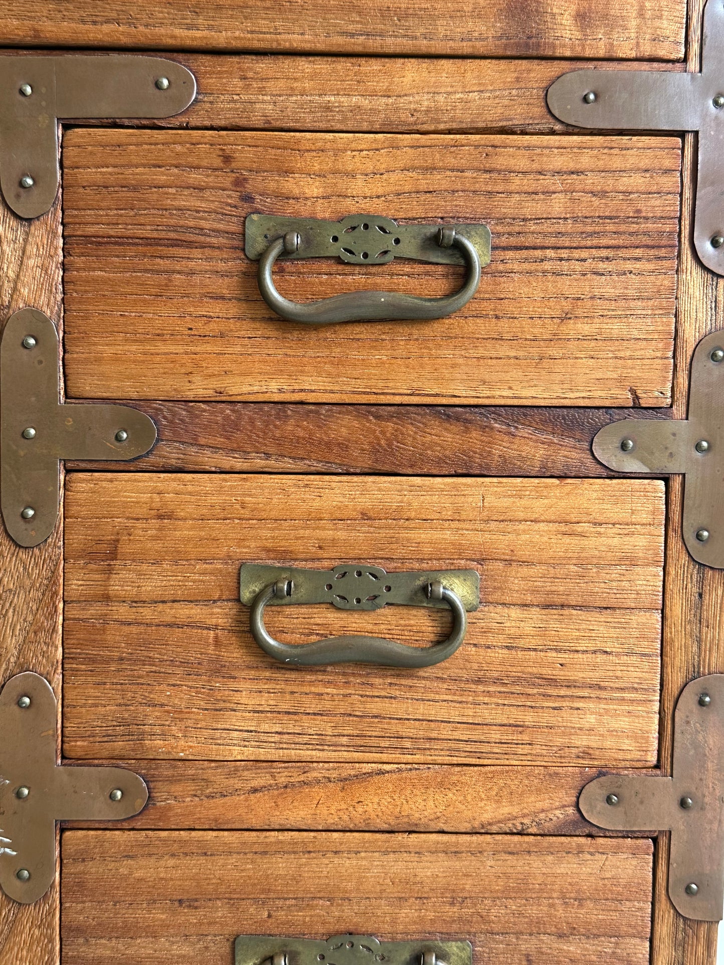 Antique Japanese Meiji Era (c1890’s) Kiri Kodansu Personal Tansu 6 Drawer 25"W