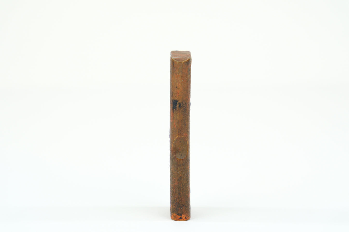 Antique Hand Carved Inkan Stamp in Boxwood 2.5"