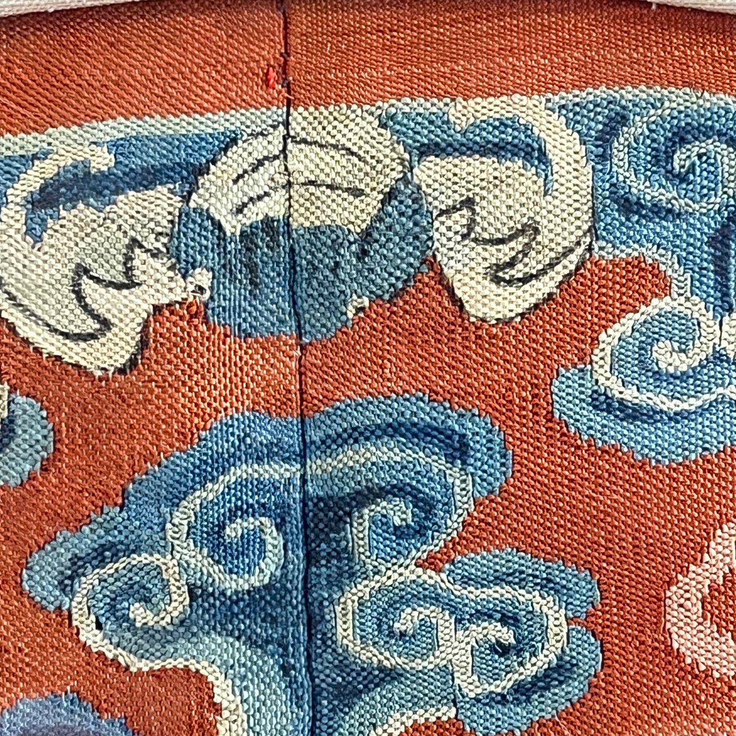 Framed Chinese Silk Wedding Emboidery Roundel (c.1900) 22"