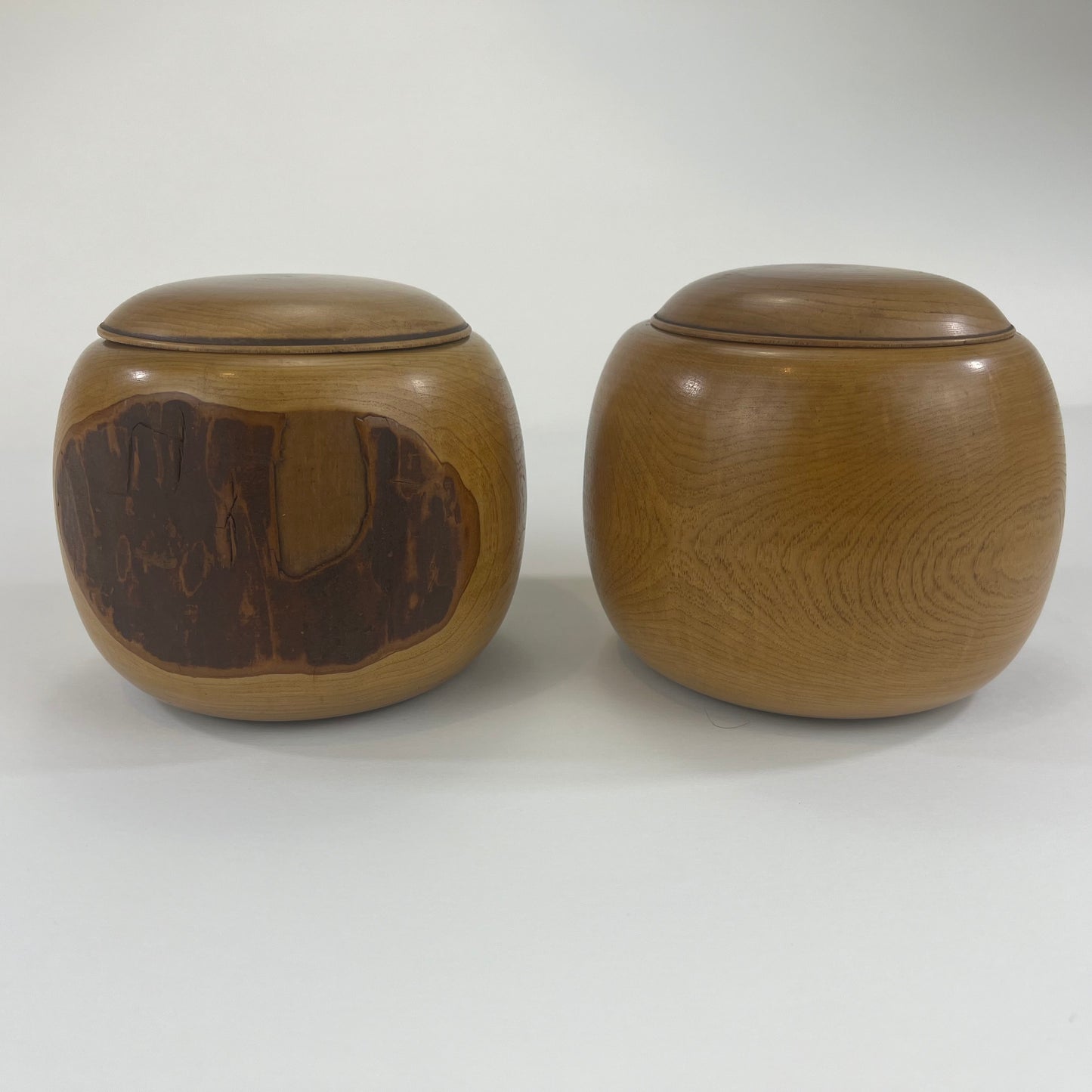 Vintage Go Stones Natural Shell & Slate w/ Keyaki Bowls