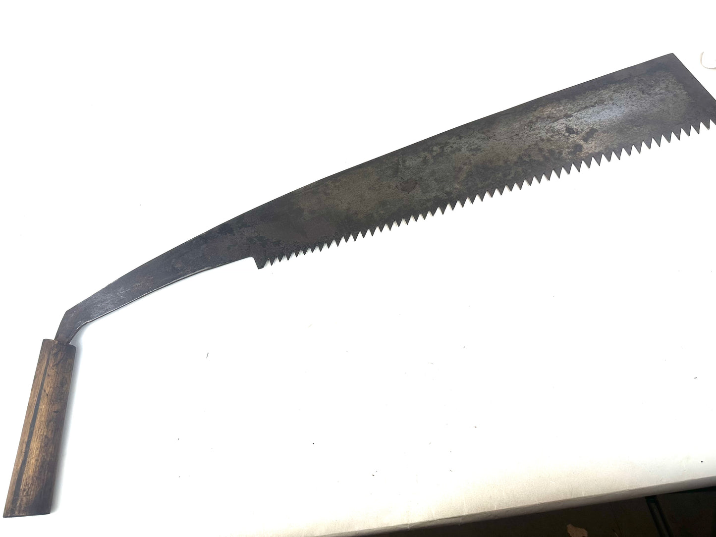 Antique Japanese c1800’s Saw Forged Iron Maebiki Nokogiri 45”L