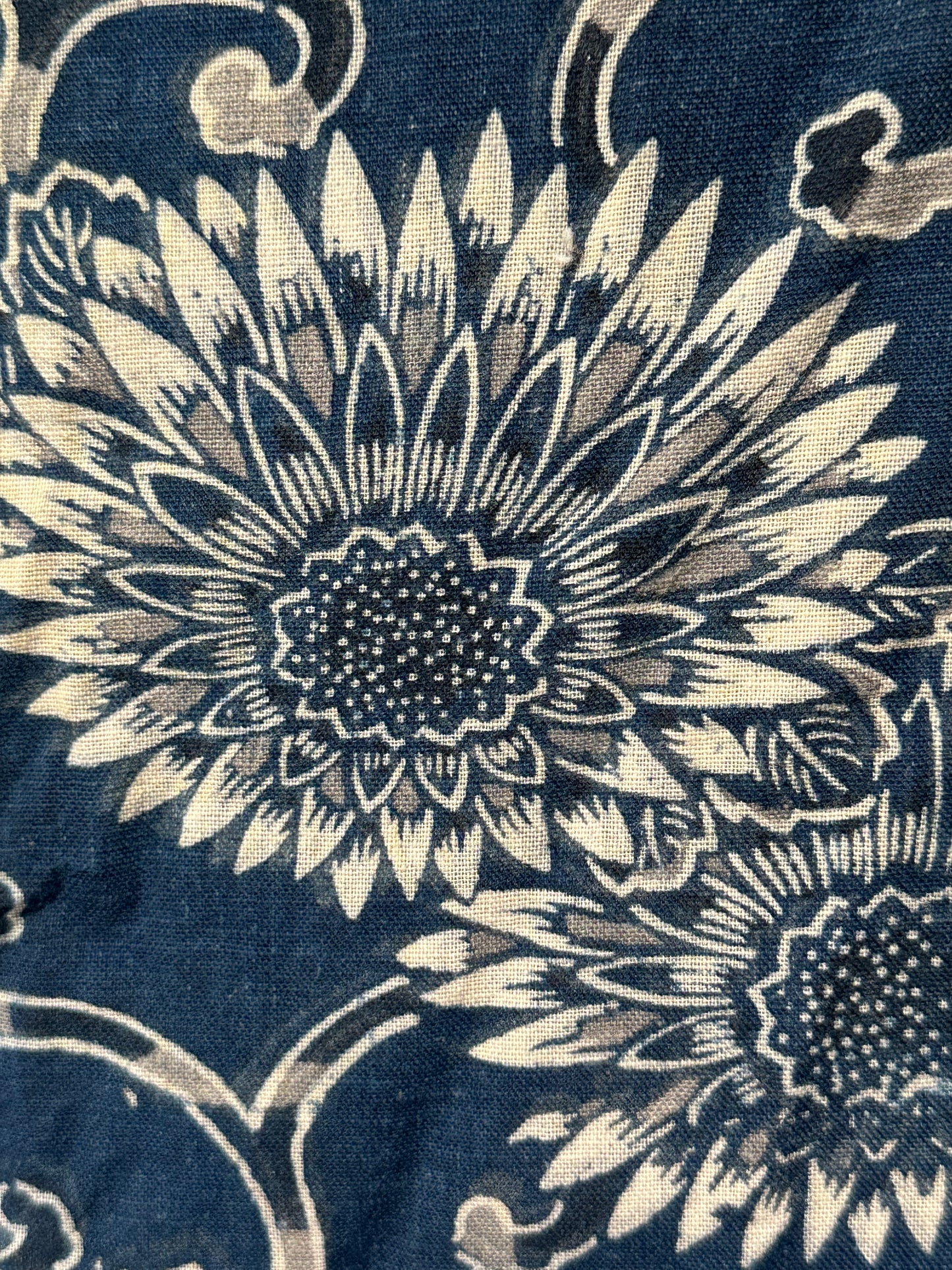 Antique Japanese 19th Century Textile - Katazome Indigo 38"x72" #70