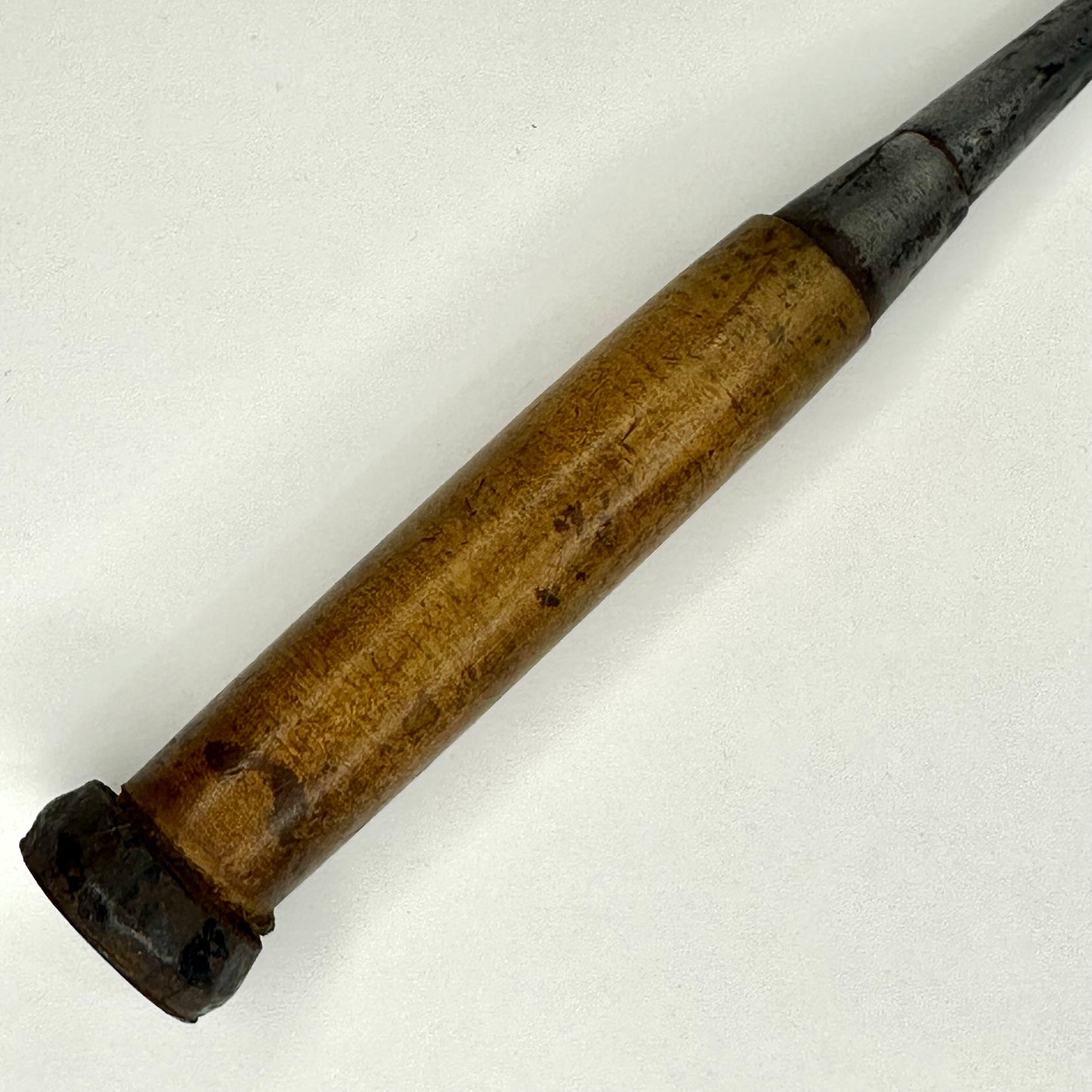 Vintage Japanese Signed Chisel Laminated Forged Iron 9mm Nomi Red Oak 8"