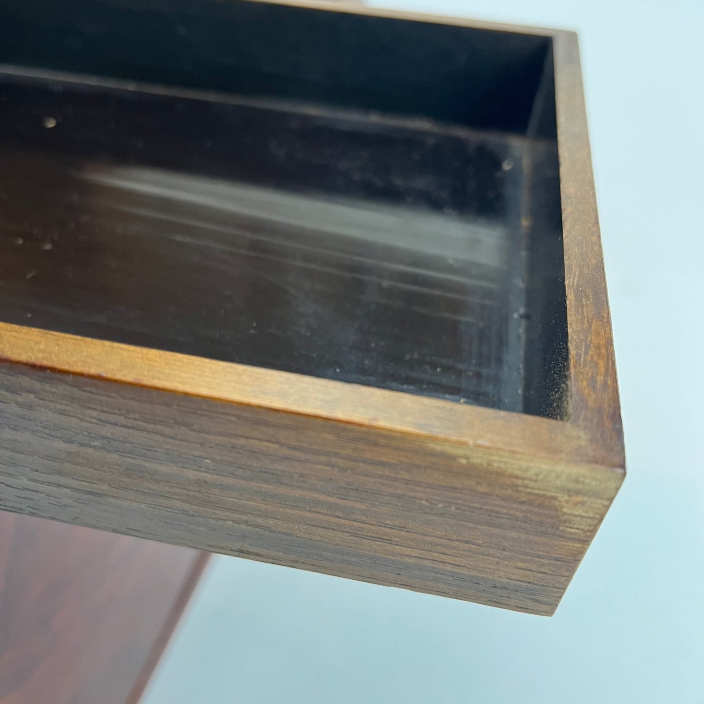 Japanese Suzuribako 2 Drawer Lacquered Box w/ Ink-stones, Brush & Ink Stick Set