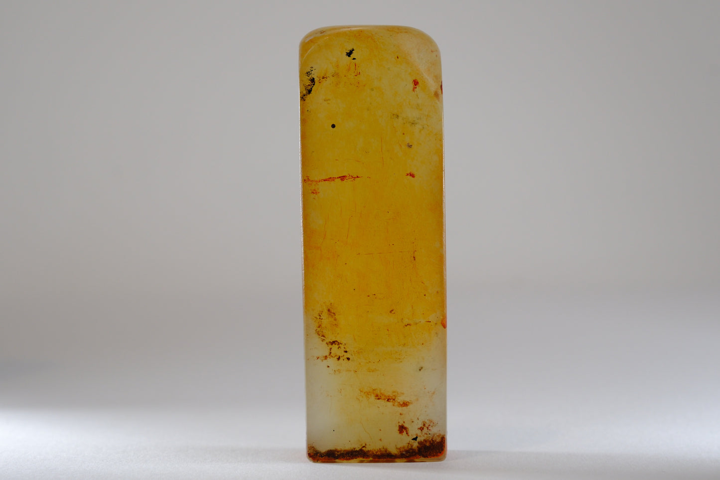Antique Hand Carved Agate Inkan Stamp 3.25"