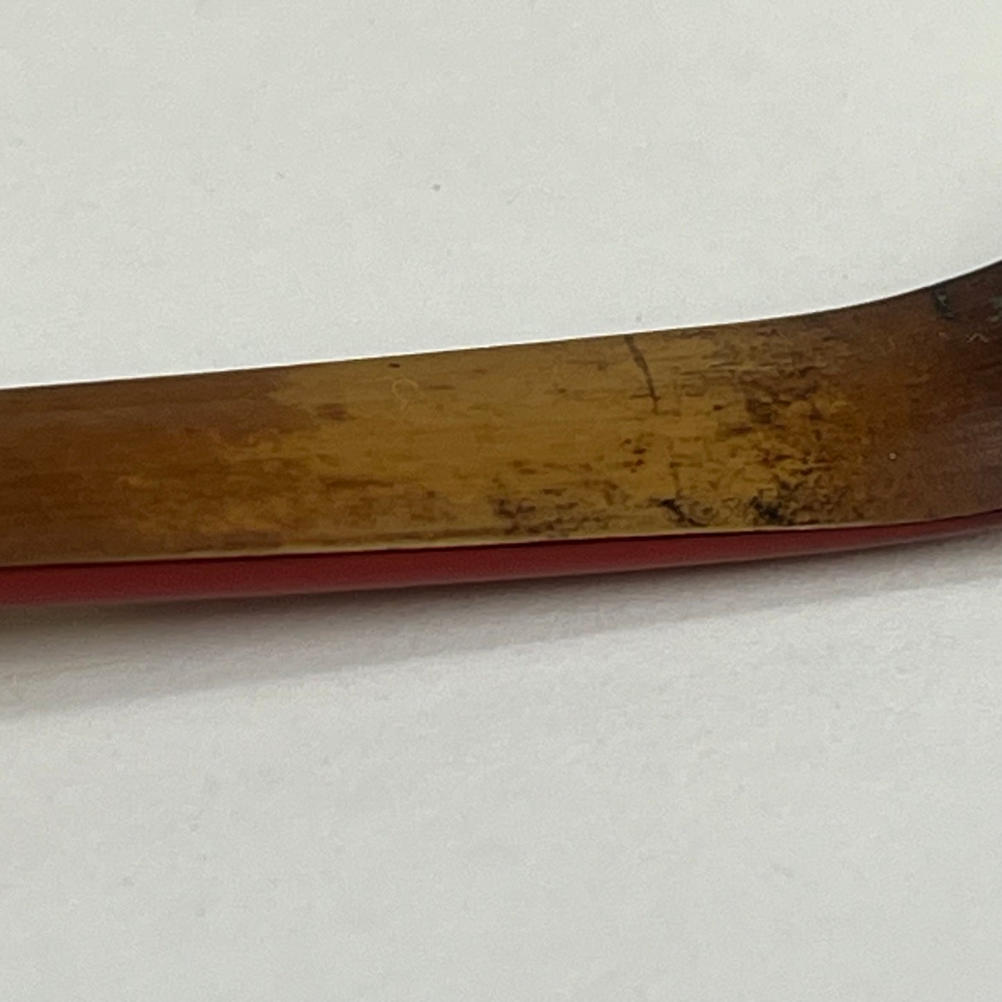 Chashaku Tea Scoop for Tea Ceremony Red Laquered Back w/ Box