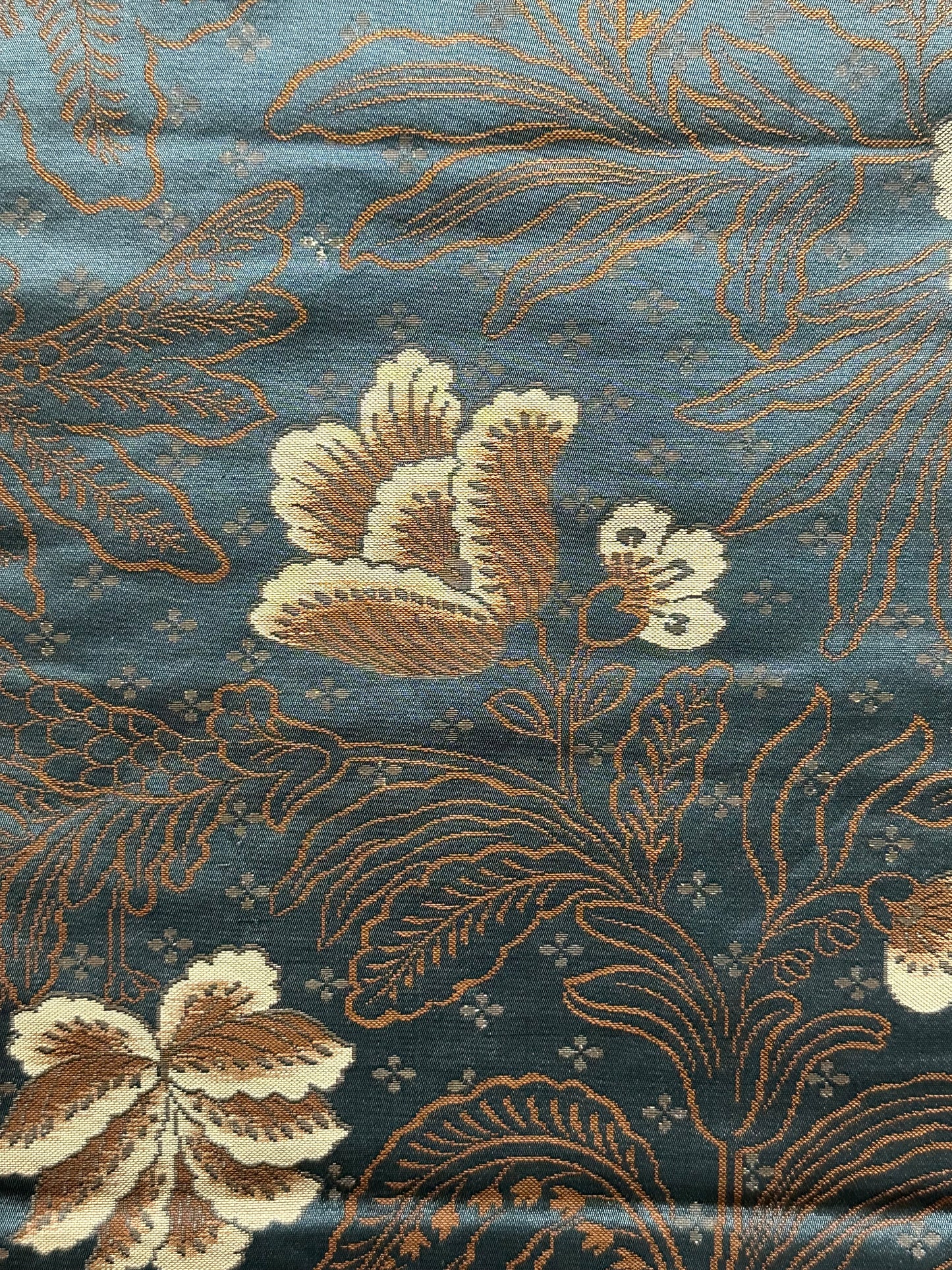 Vintage Japanese Silk Maru Obi Kimono Sash Emerald Green 13ft