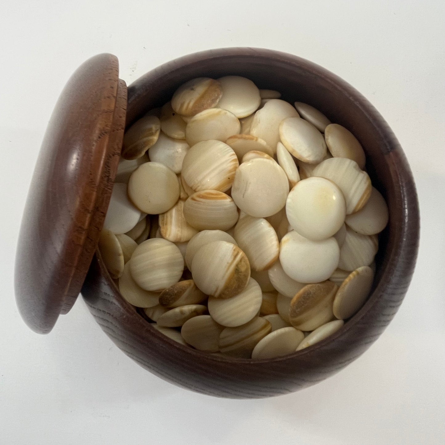 Vintage Go Stones Natural Shell & Slate w/ Keyaki Bowls