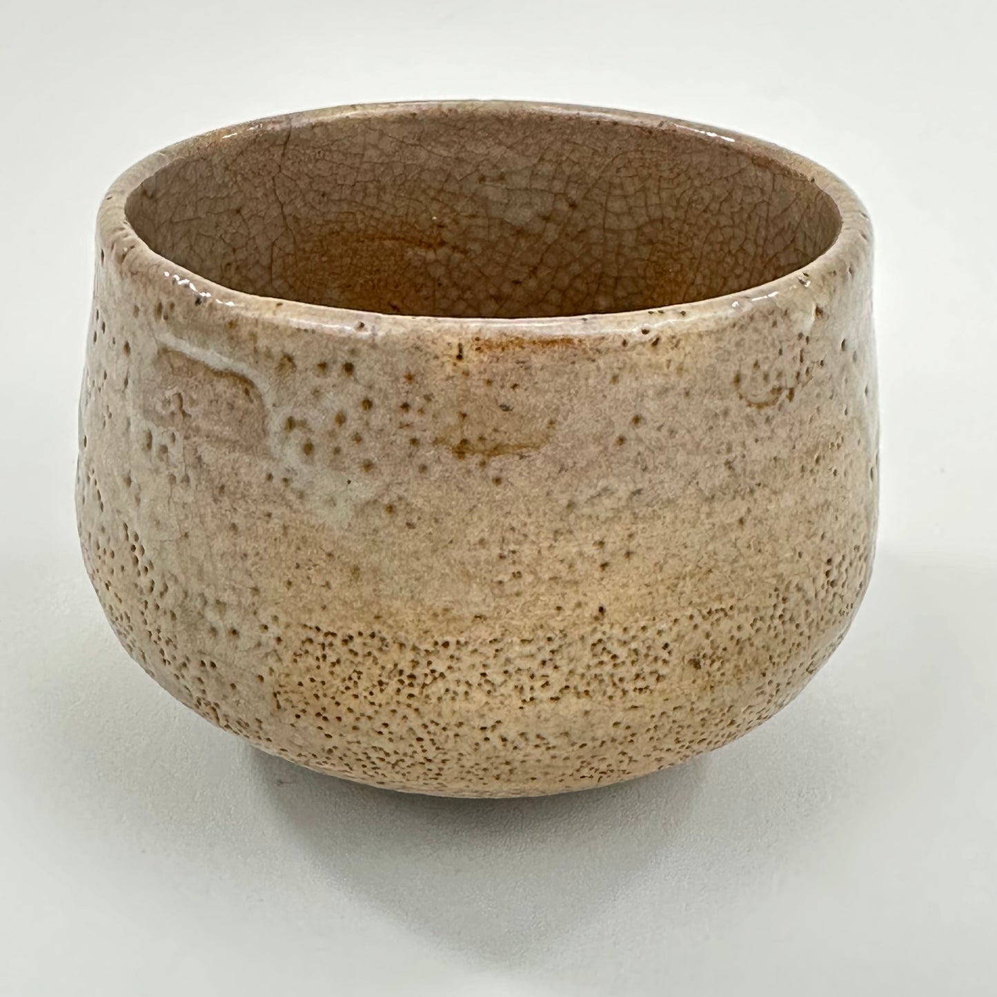 Vintage Japanese Hand Thrown Signed Ceramic Tea Bowl Chawan