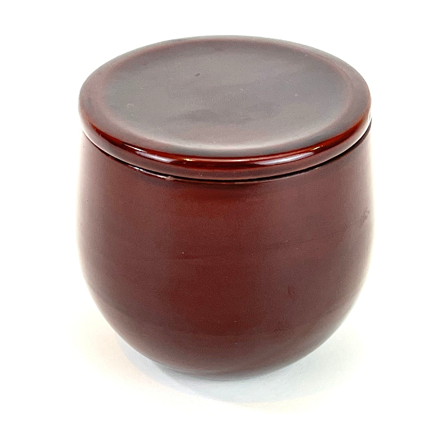 Vintage Japanese Kinrinji Natsume Tea Caddy Tea Ceremony 4” Red Intireor