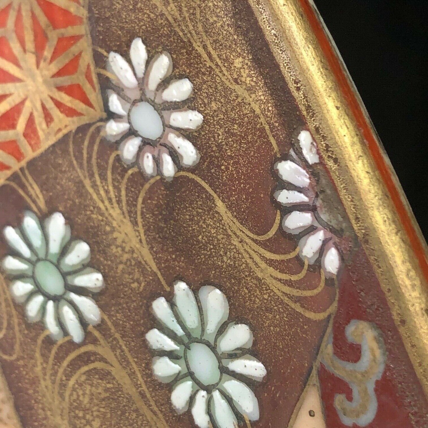 Rare Antique 24" Japanese Meiji Era (c1900) Kutani Imari Charger Platter