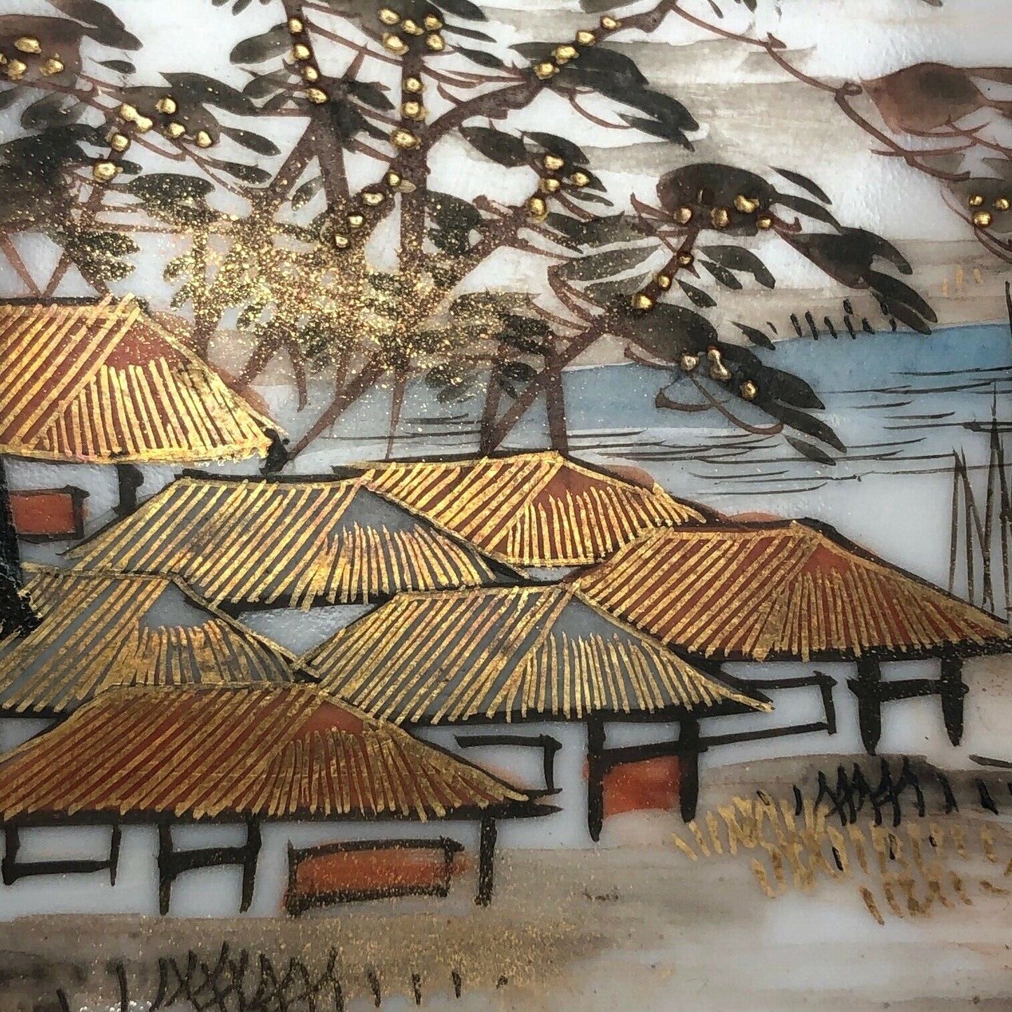 Rare Antique 24" Japanese Meiji Era (c1900) Kutani Imari Charger Platter