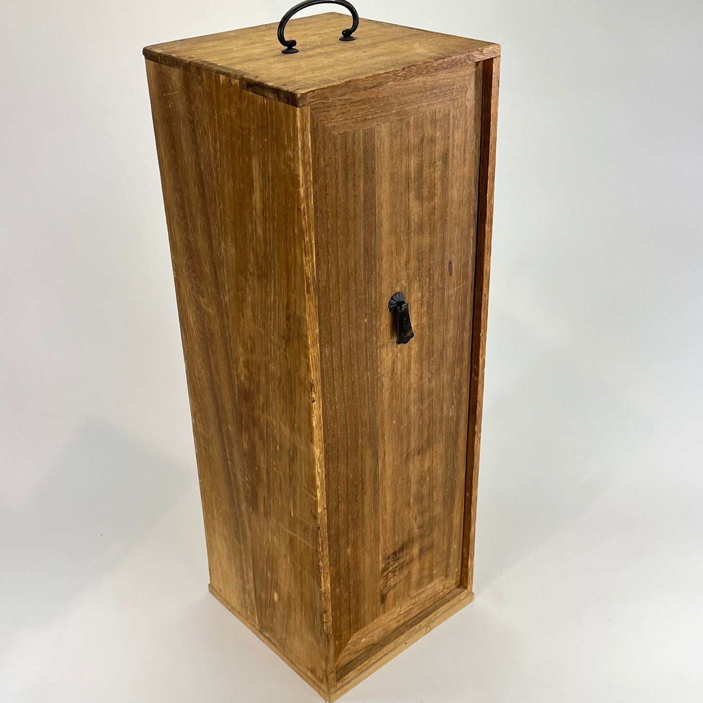 Vintage Japanese Chabako Tea Ceremony Traval Kiri Wood Box w/ Laddle 12"