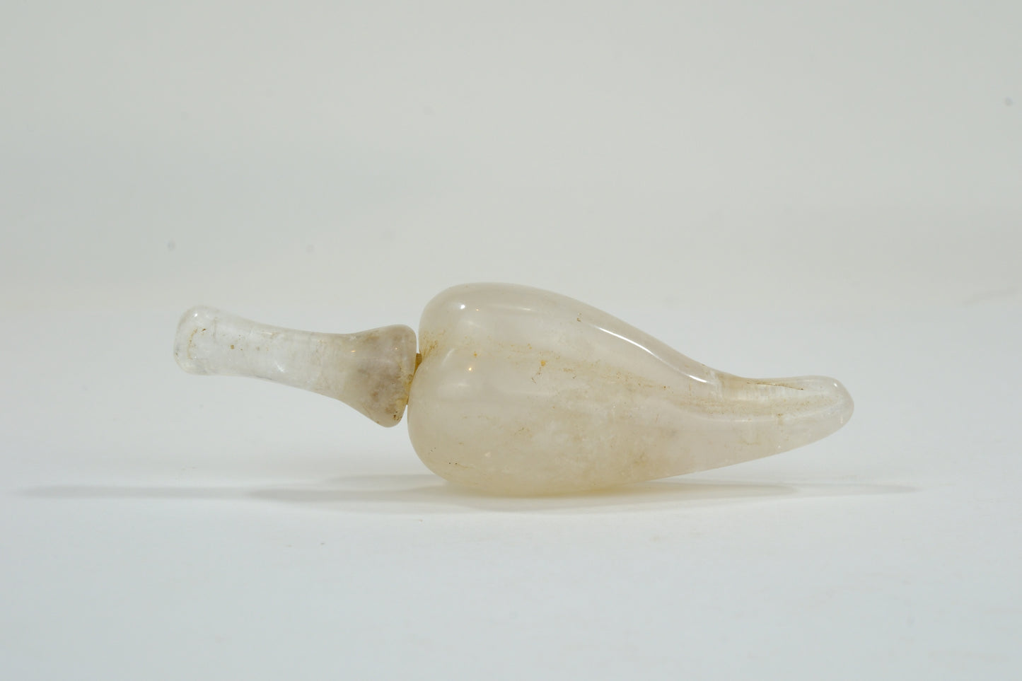 Vintage Chinese Natural Stone Snuff Bottle Fruit Motif 3"