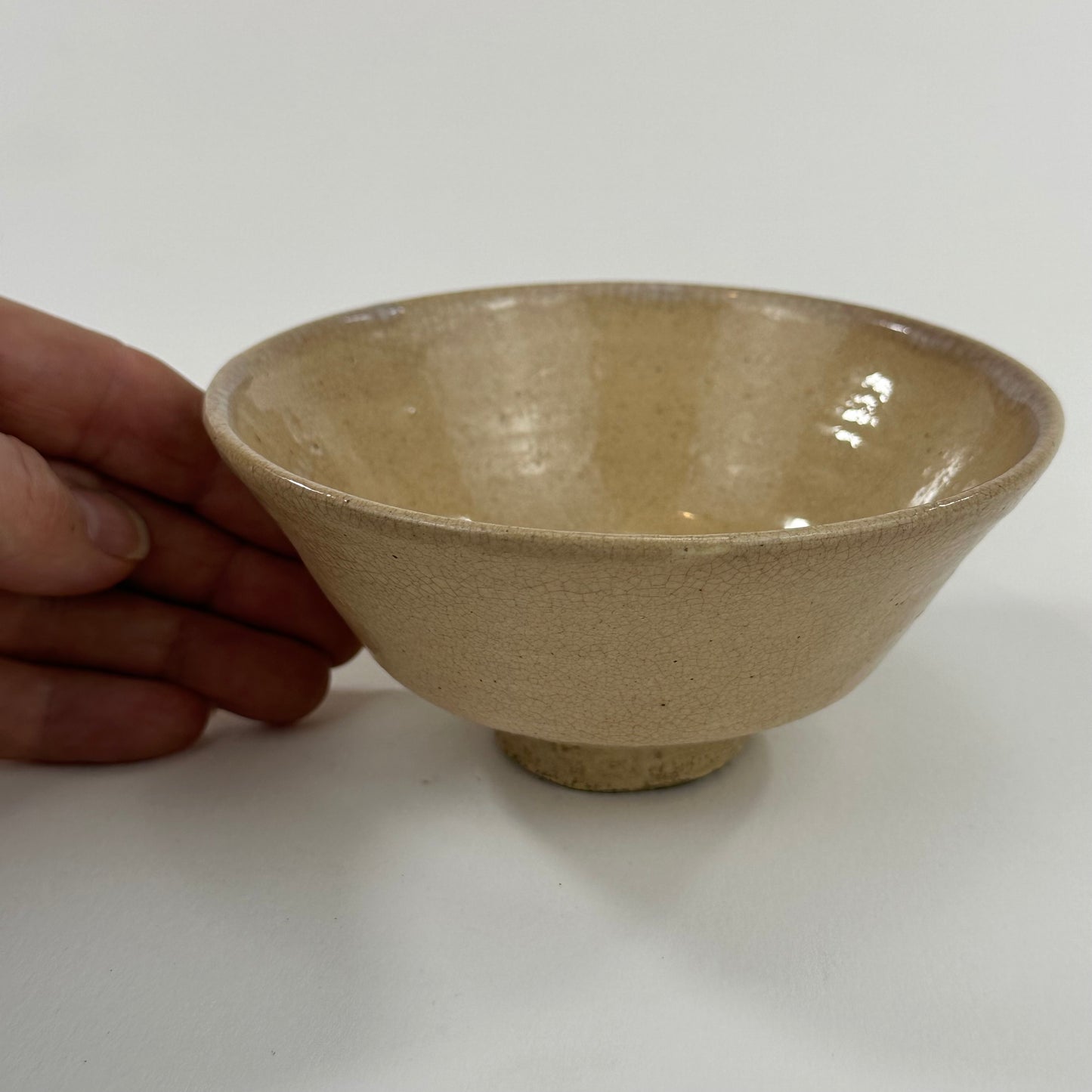 Vintage Japanese Hand Thrown Ceramic Tea Bowl Chawan