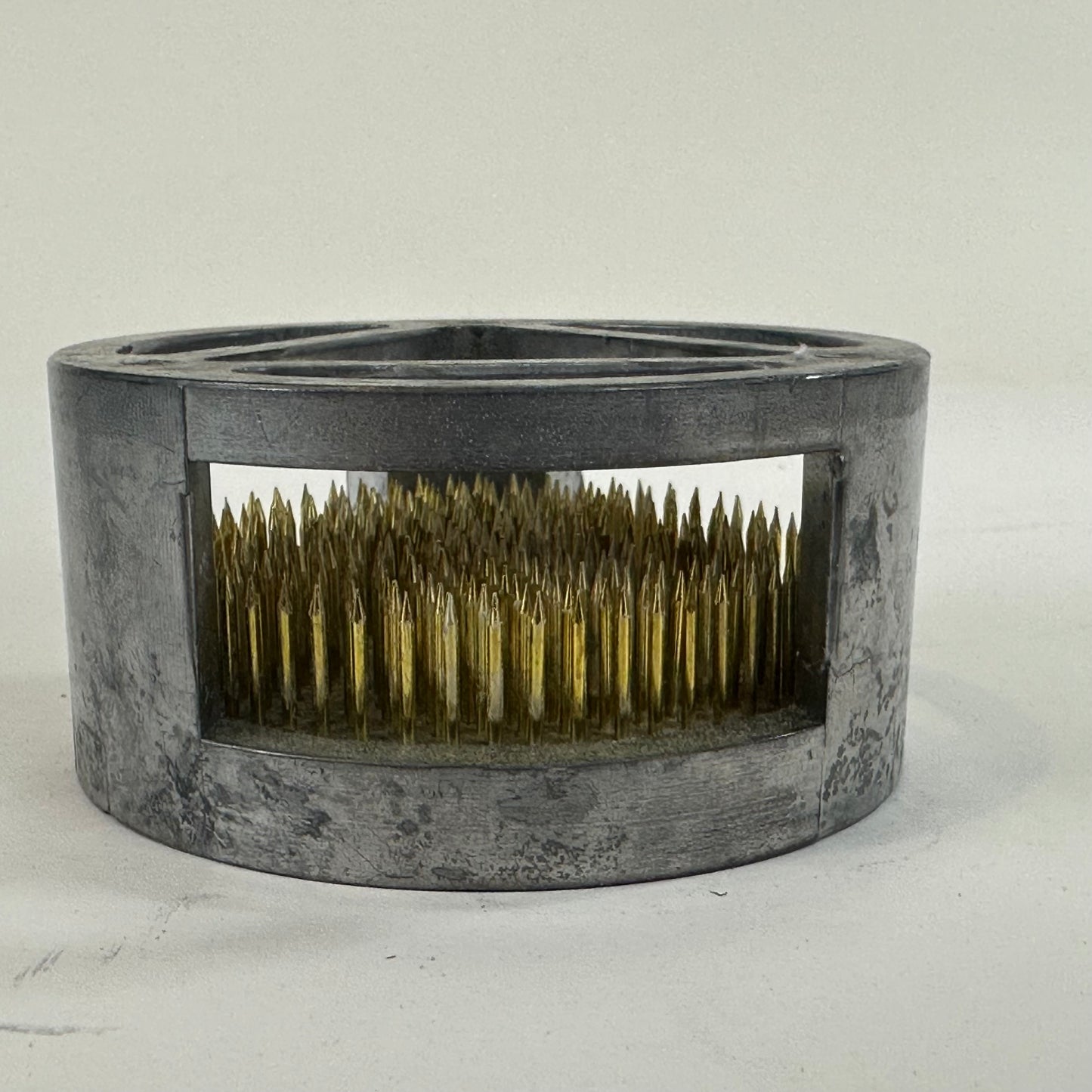 Vintage Japanese Ikebana Flower Arranging Kenzan Flower Frog Coin