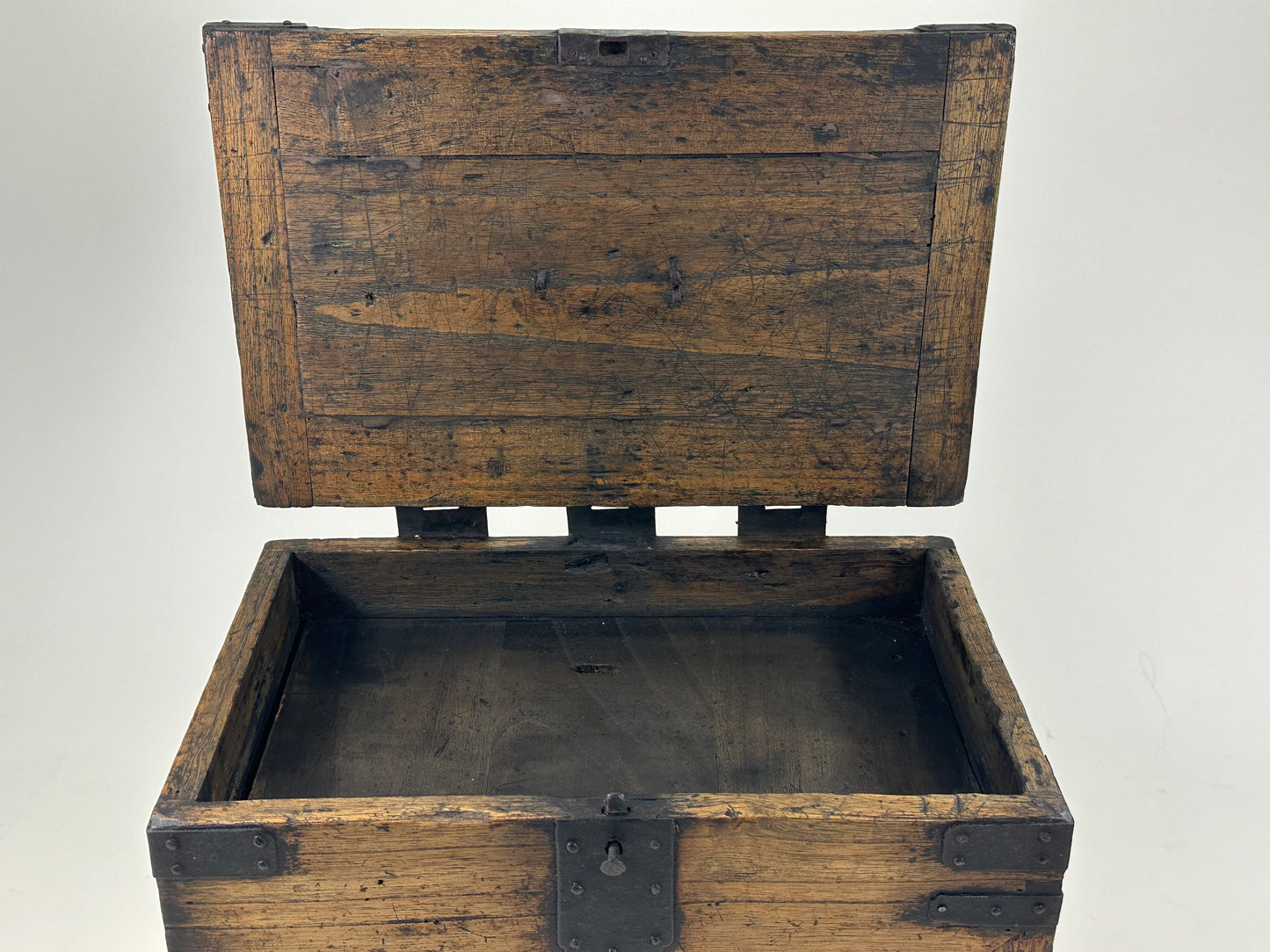 Antique Japanese c.1880’s Kiri Wood Suzuribako Calligraphy Tansu Chest 12"
