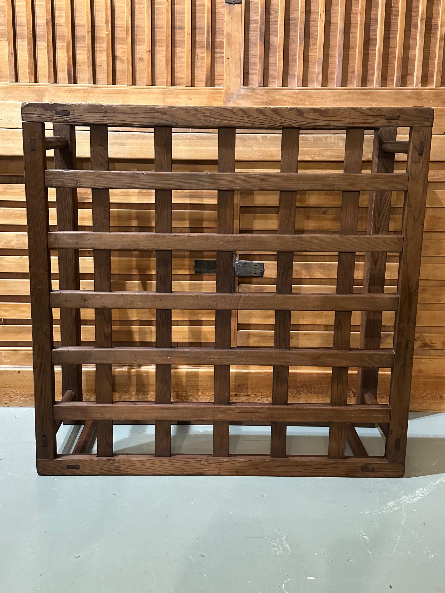 Antique Japanese 19th Century Sugi Wood Kotatsu Table 34”