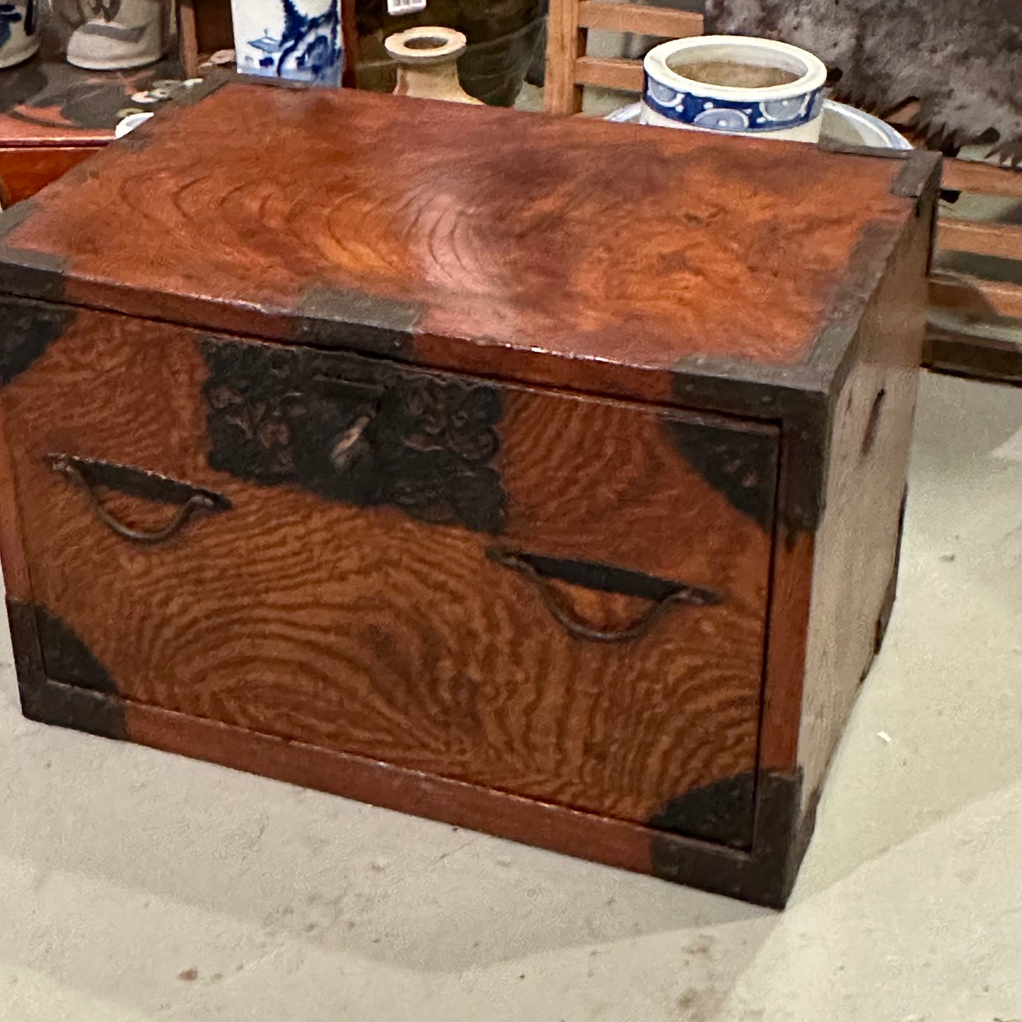 Antique Japanese Edo Era (1800’s) Funadansu Document Tansu Chest