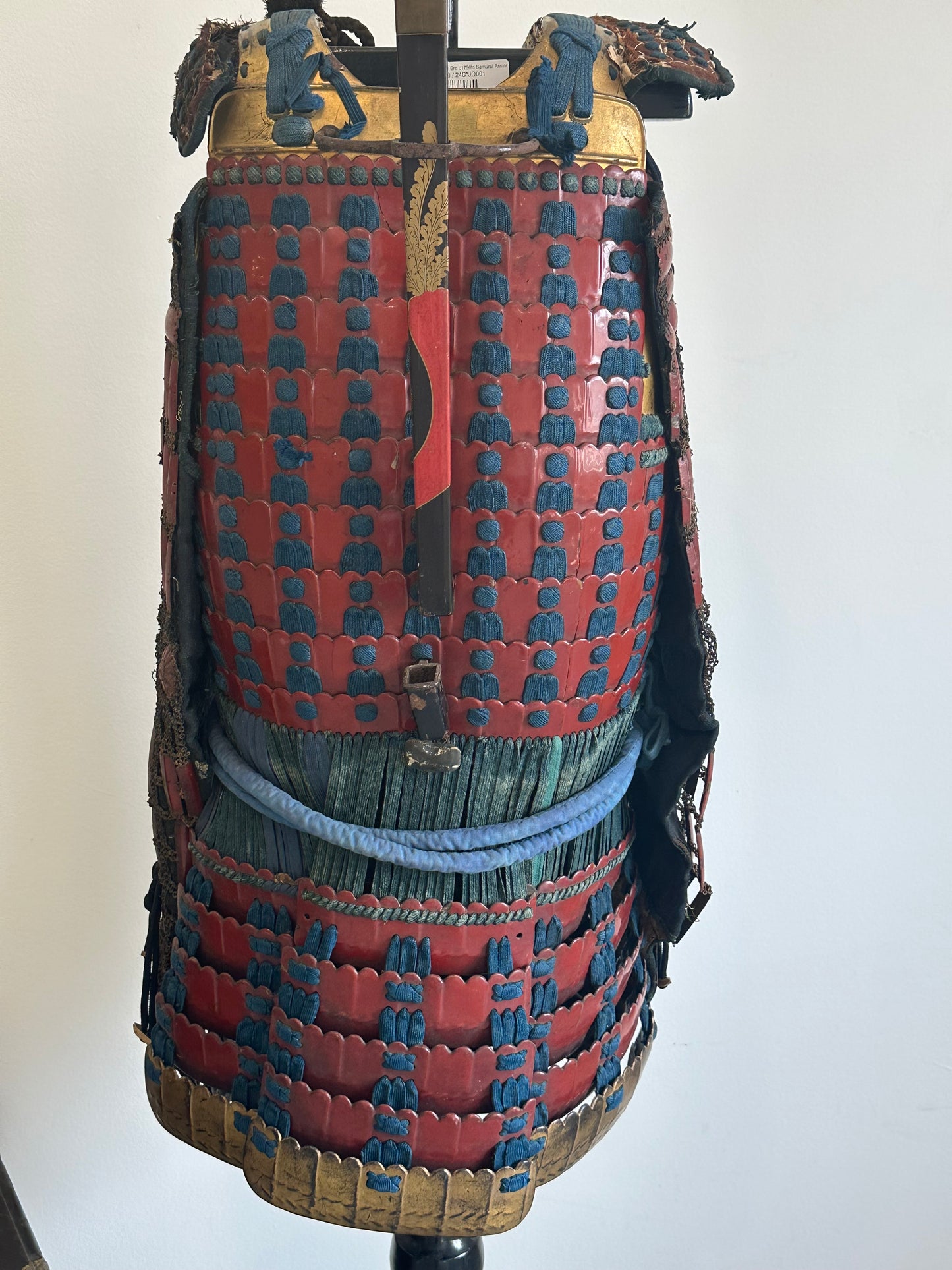 Antique Japanese Edo Era c1700’s Samurai Armor Chain Mail Lacquer