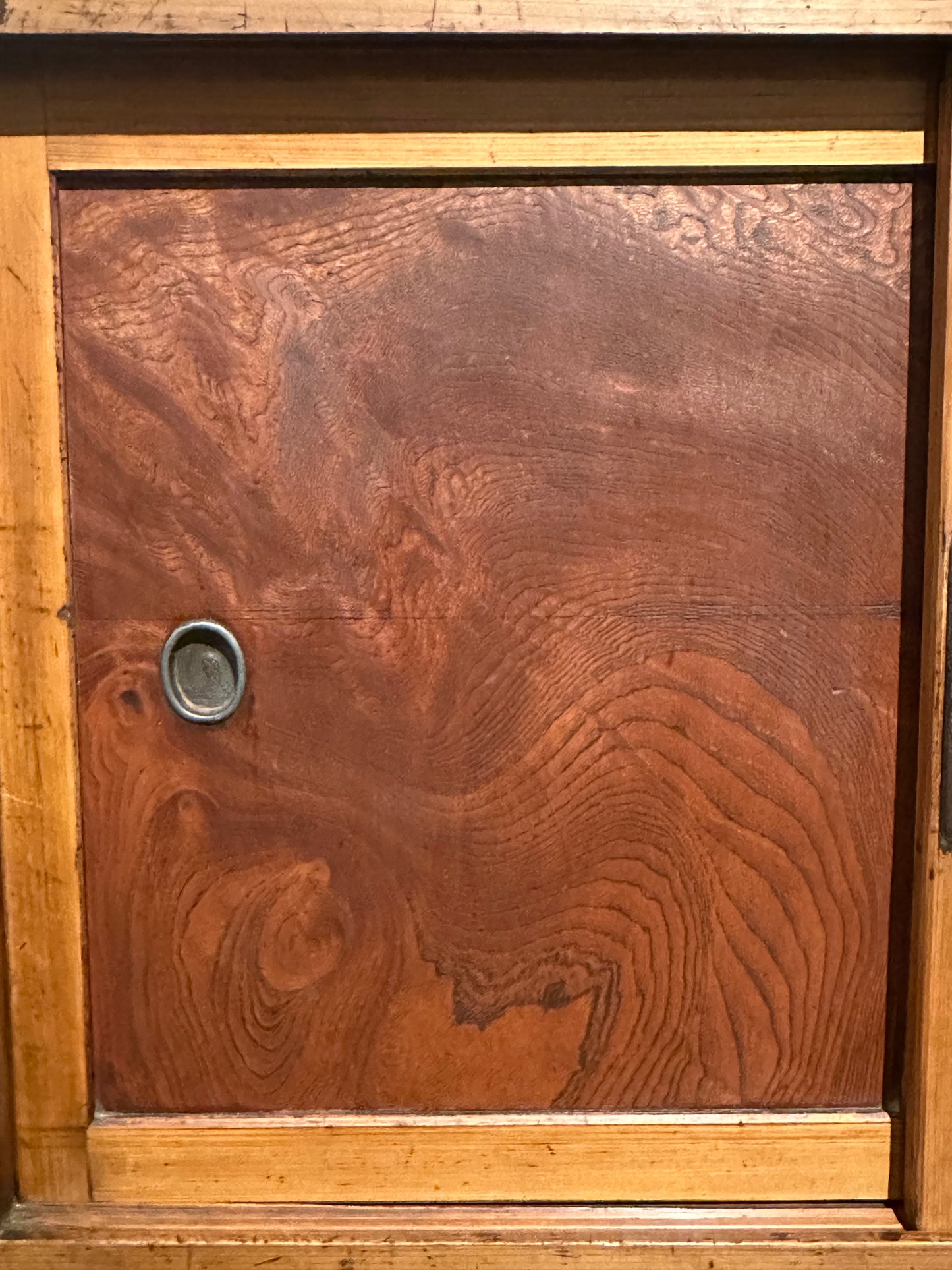 Antique Japanese Tansu Meiji Era (1868-1912) Keyaki Elm Tansu Chest 65"W
