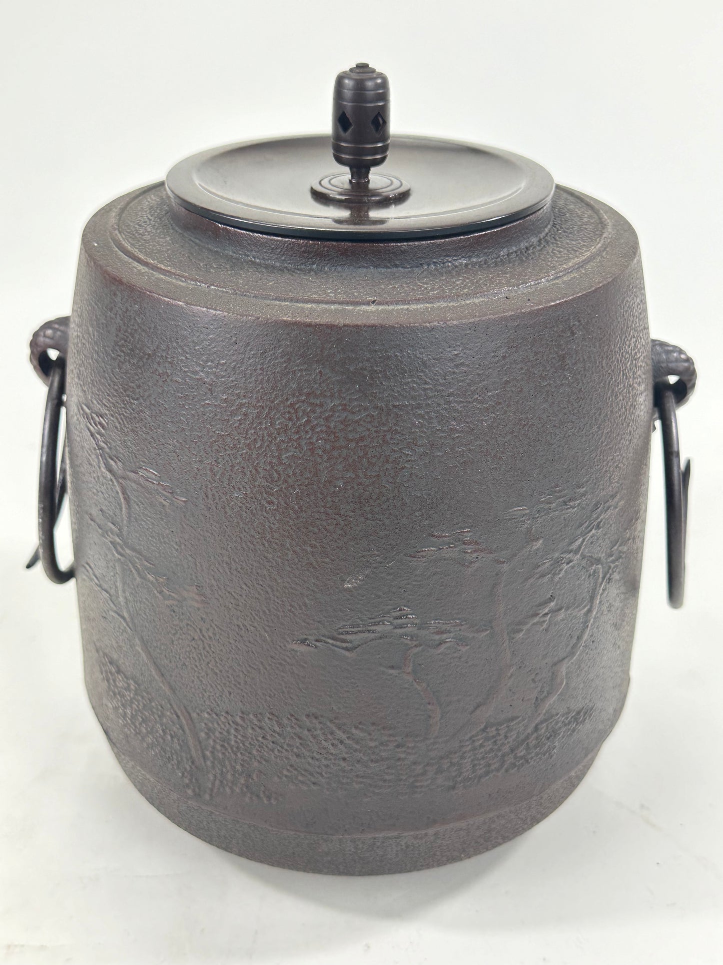Vintage Japanese Cast Iron Tea Ceremony Kama Kettle 9”