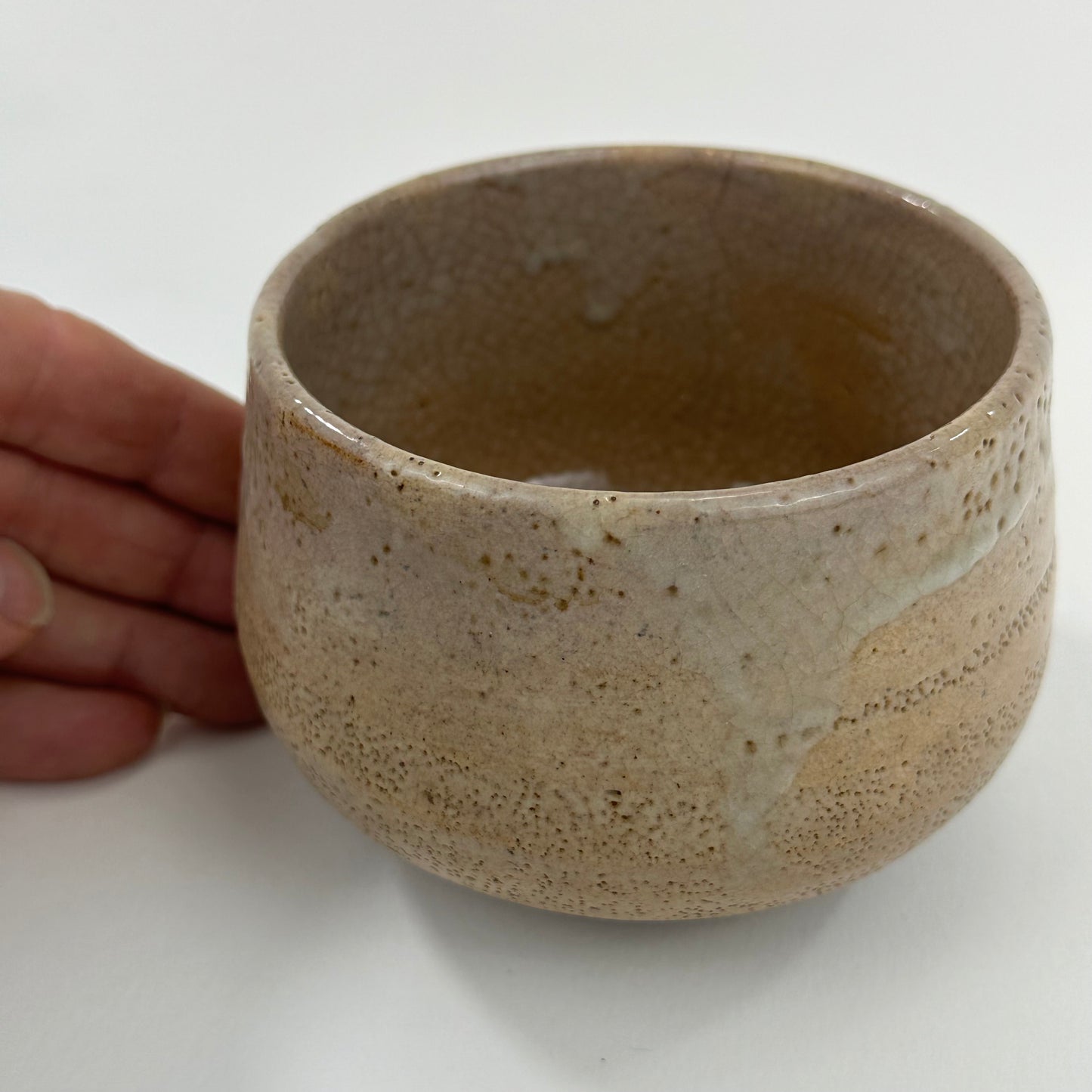 Vintage Japanese Hand Thrown Signed Ceramic Tea Bowl Chawan