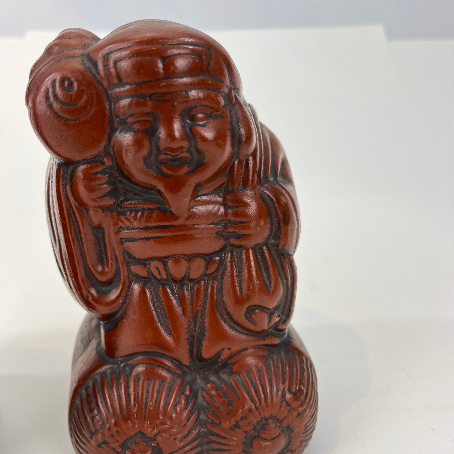 PAIR Japanese Ceramic Lucky Gods Ebisu & Daikokuji 12"