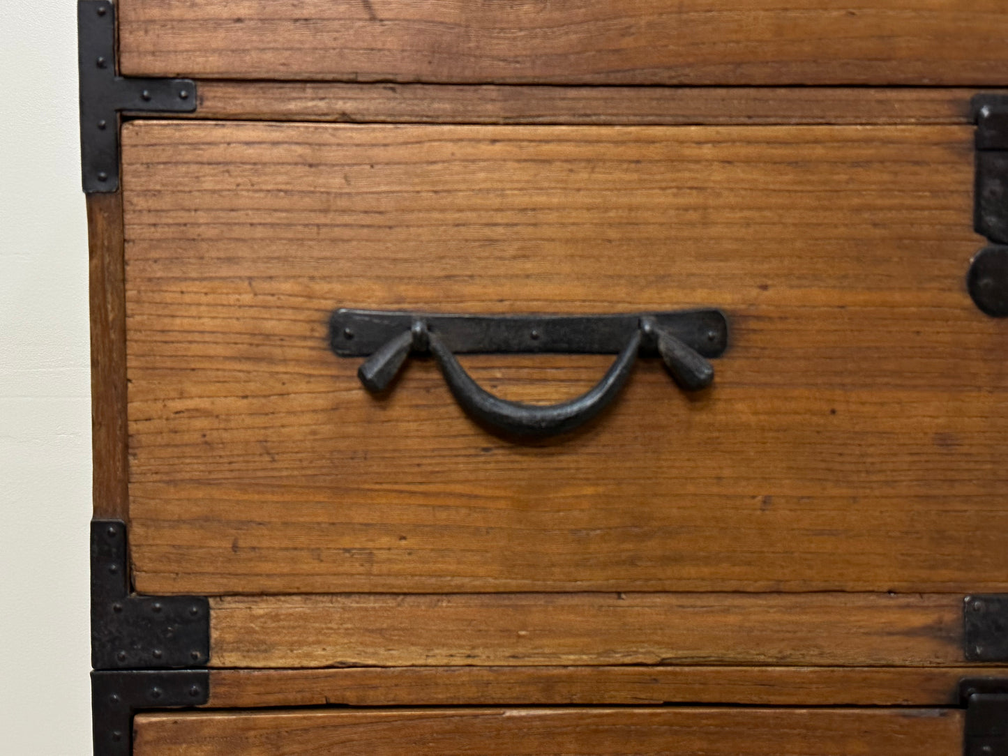 Antique Japanese Clothing Tansu Meiji Era c1880’s Kiri Wood 40.5"H