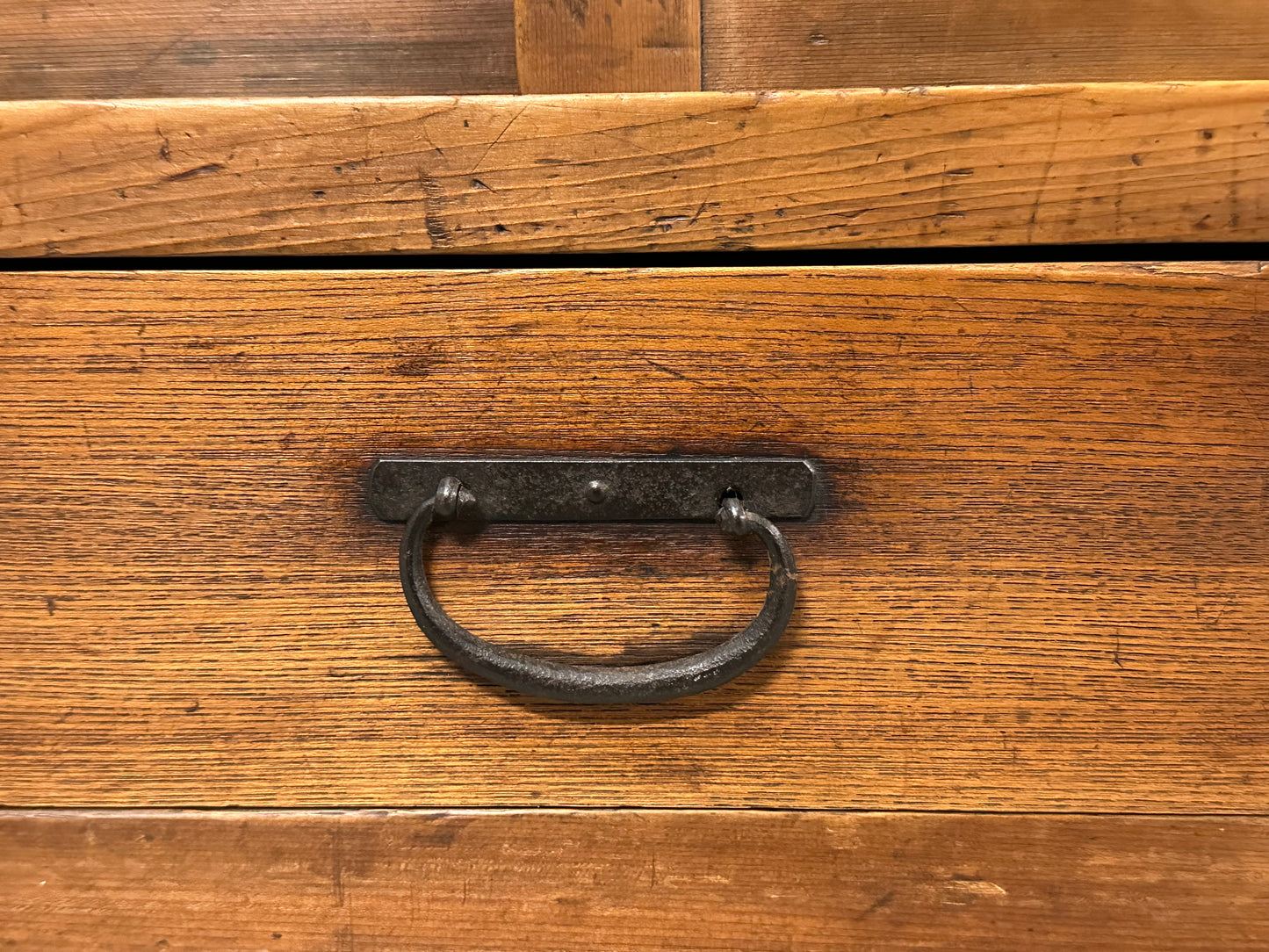 Antique Japanese Getabako Meiji Era c1890’s Sugi Wood 36"